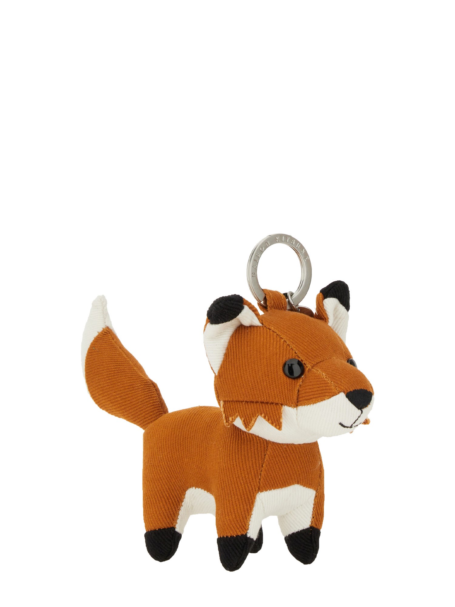 Shop Maison Kitsuné Fox Bag Keychain In Orange