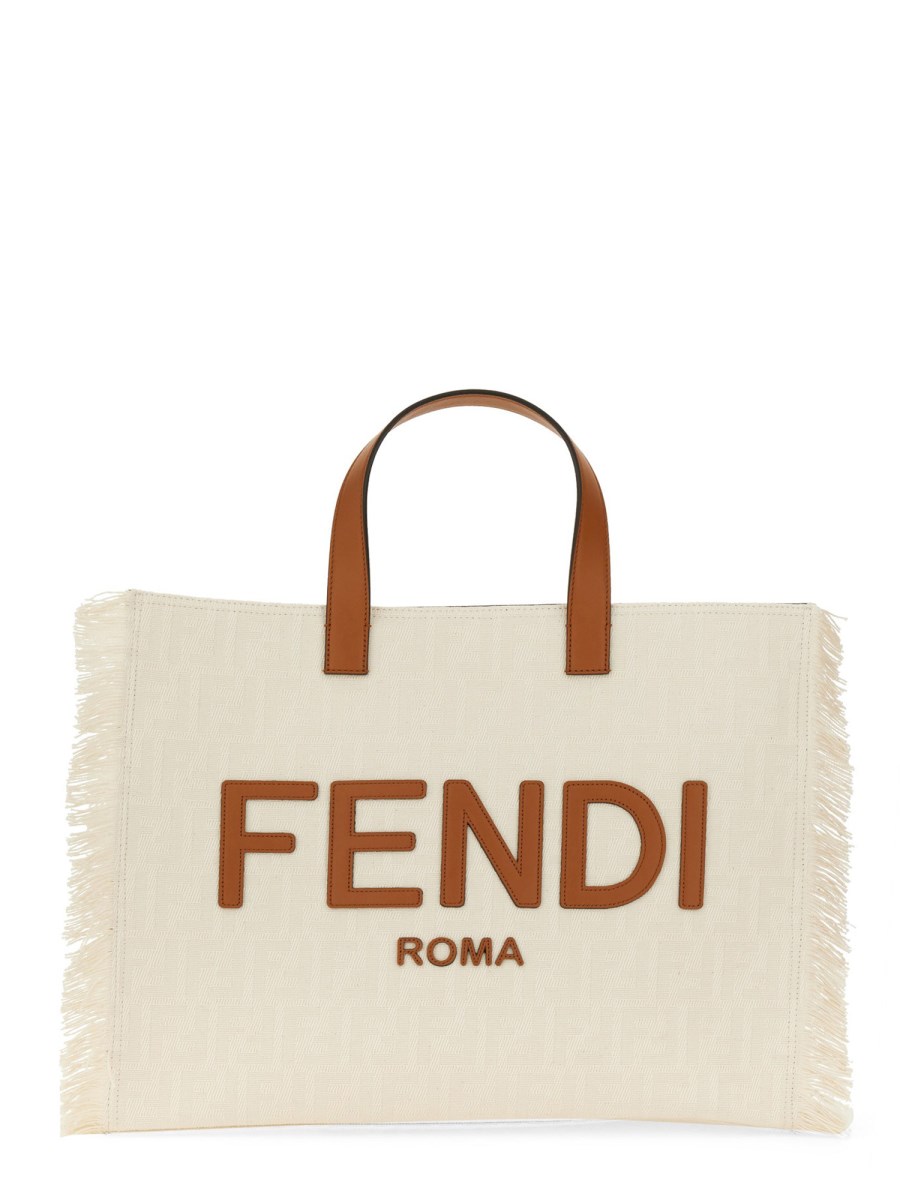 FENDI BORSA IN JACQUARD FF IN TELA DI COTONE