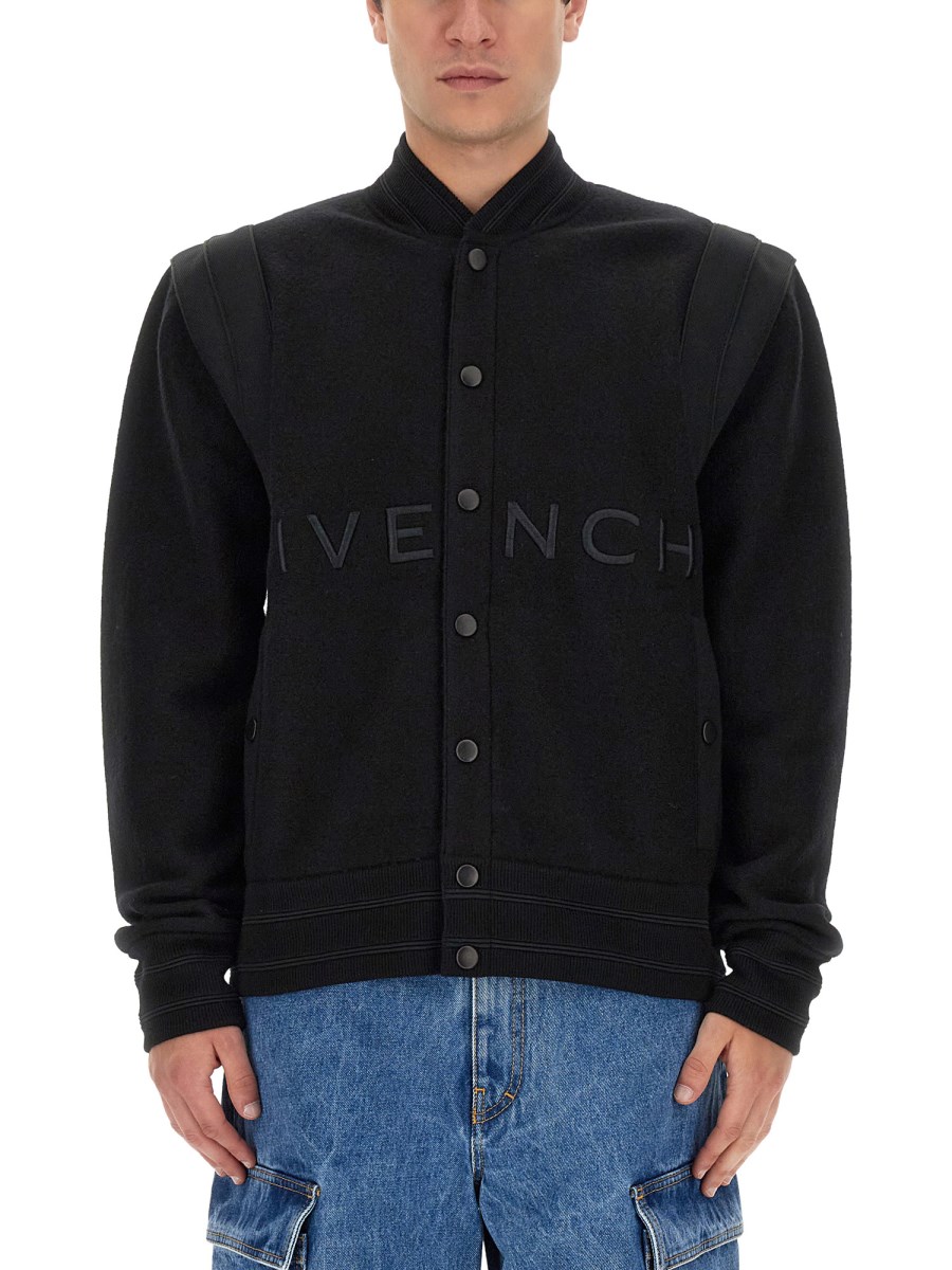 GIVENCHY BOMBER CON LOGO IN LANA