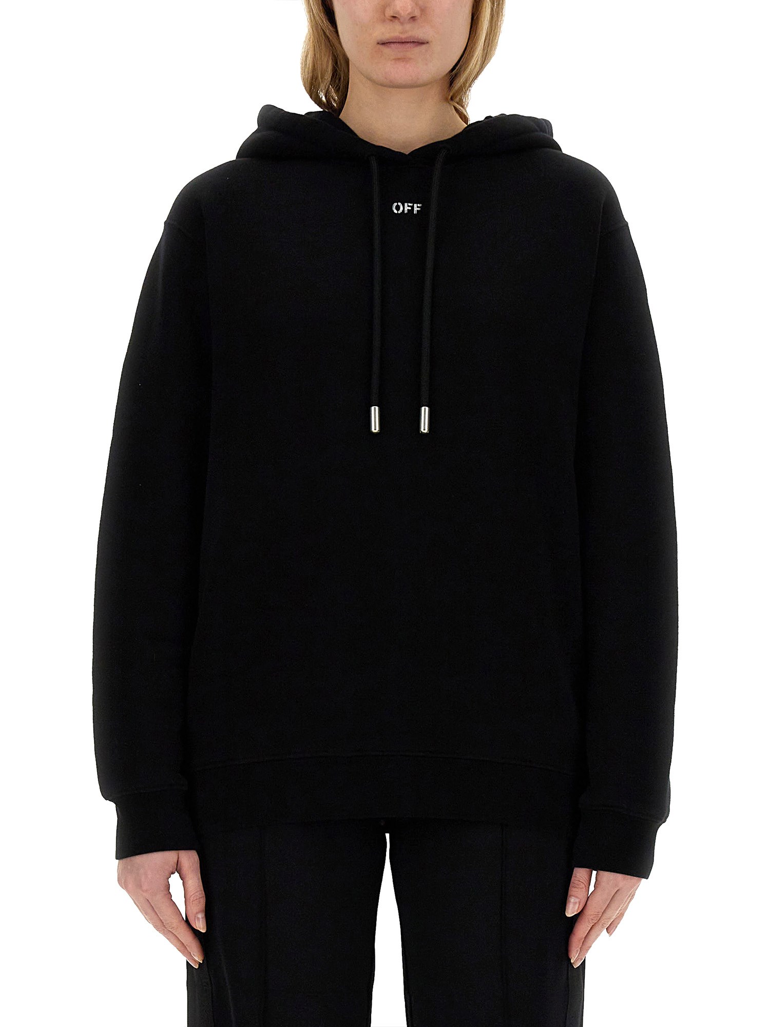 Shop Off-white Sweatshirt With Logo In Black