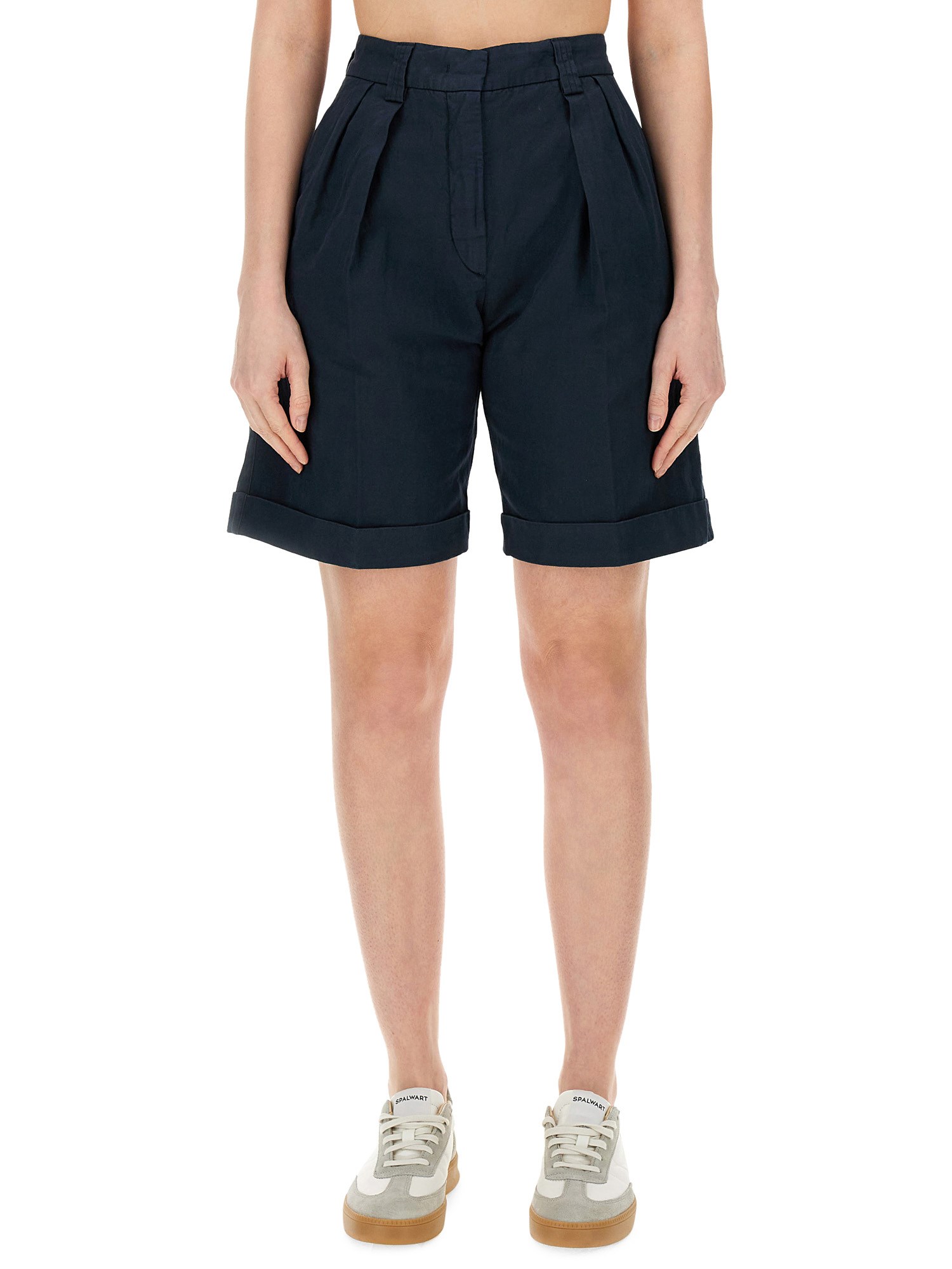aspesi cotton shorts