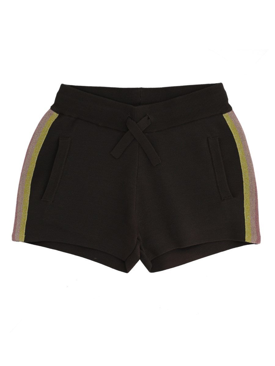 SHORTS CON BANDE LATERALI A CONTRASTO