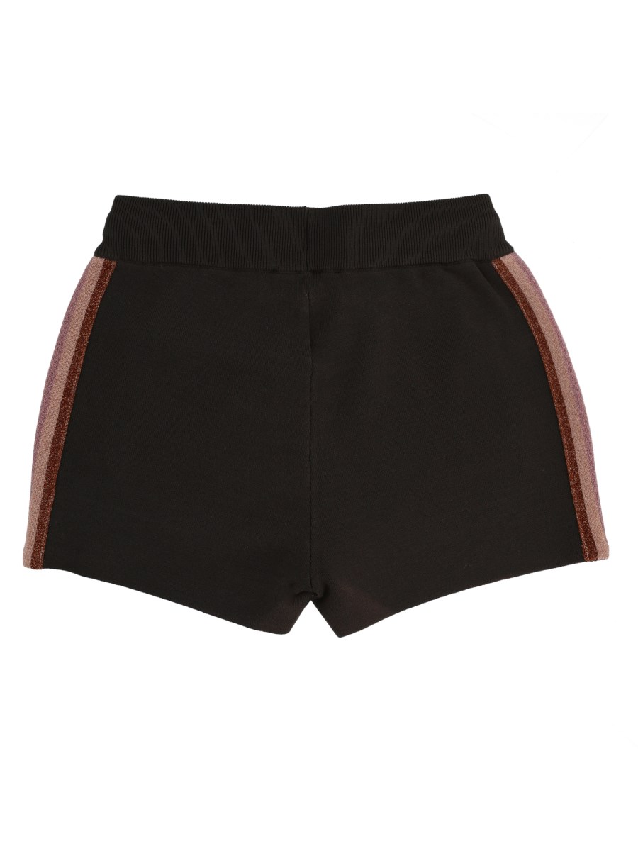 SHORTS CON BANDE LATERALI A CONTRASTO