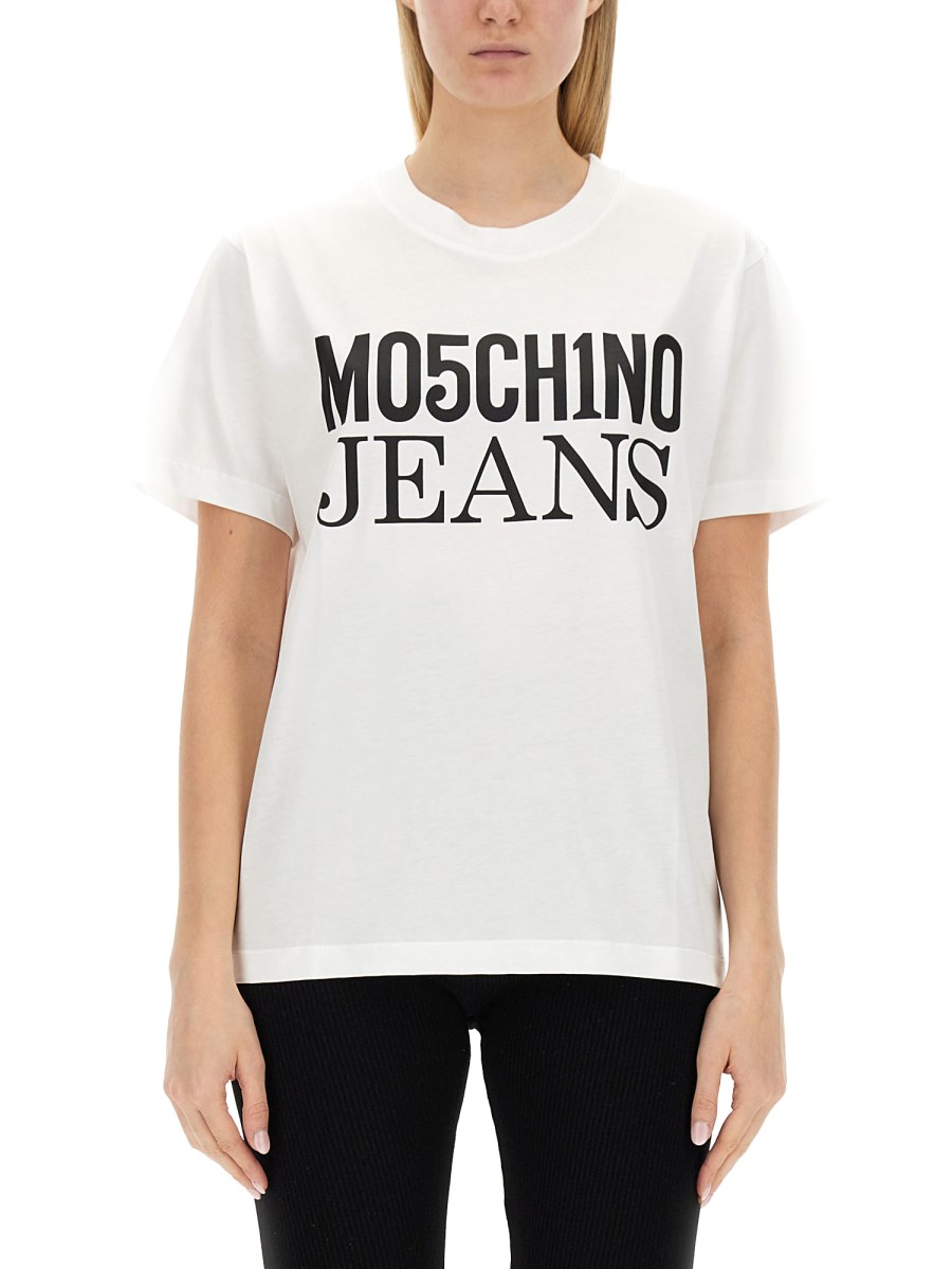 MOSCHINO JEANS T-SHIRT IN COTONE CON LOGO