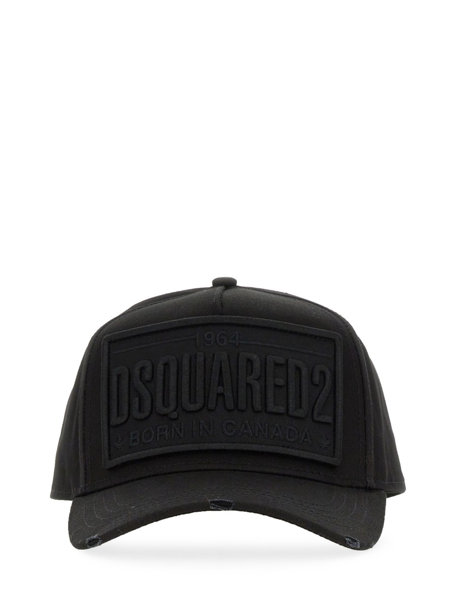 DSQUARED CAPPELLO DA BASEBALL IN COTONE CON LOGO