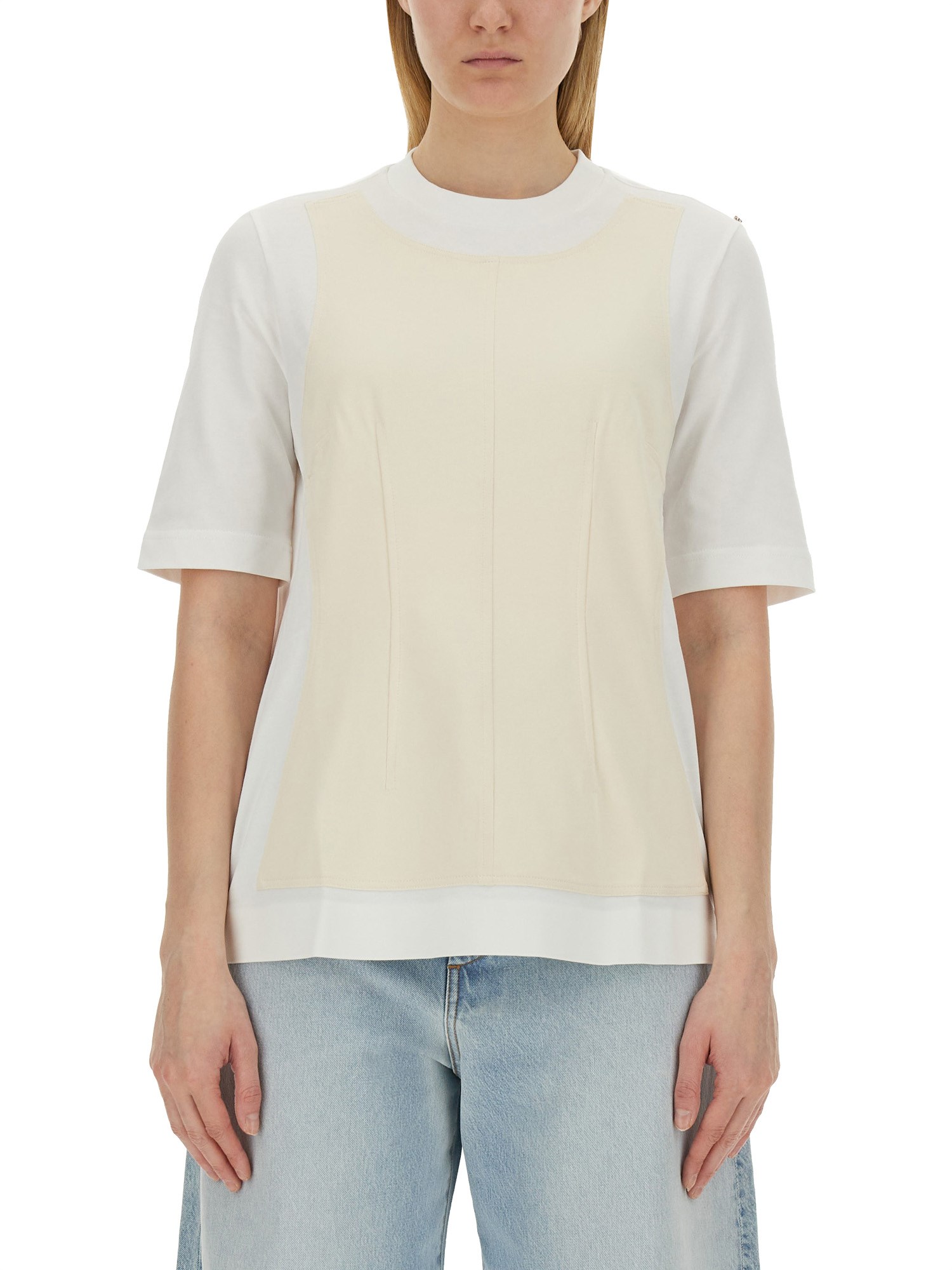 Shop Sportmax "howl" T-shirt In White