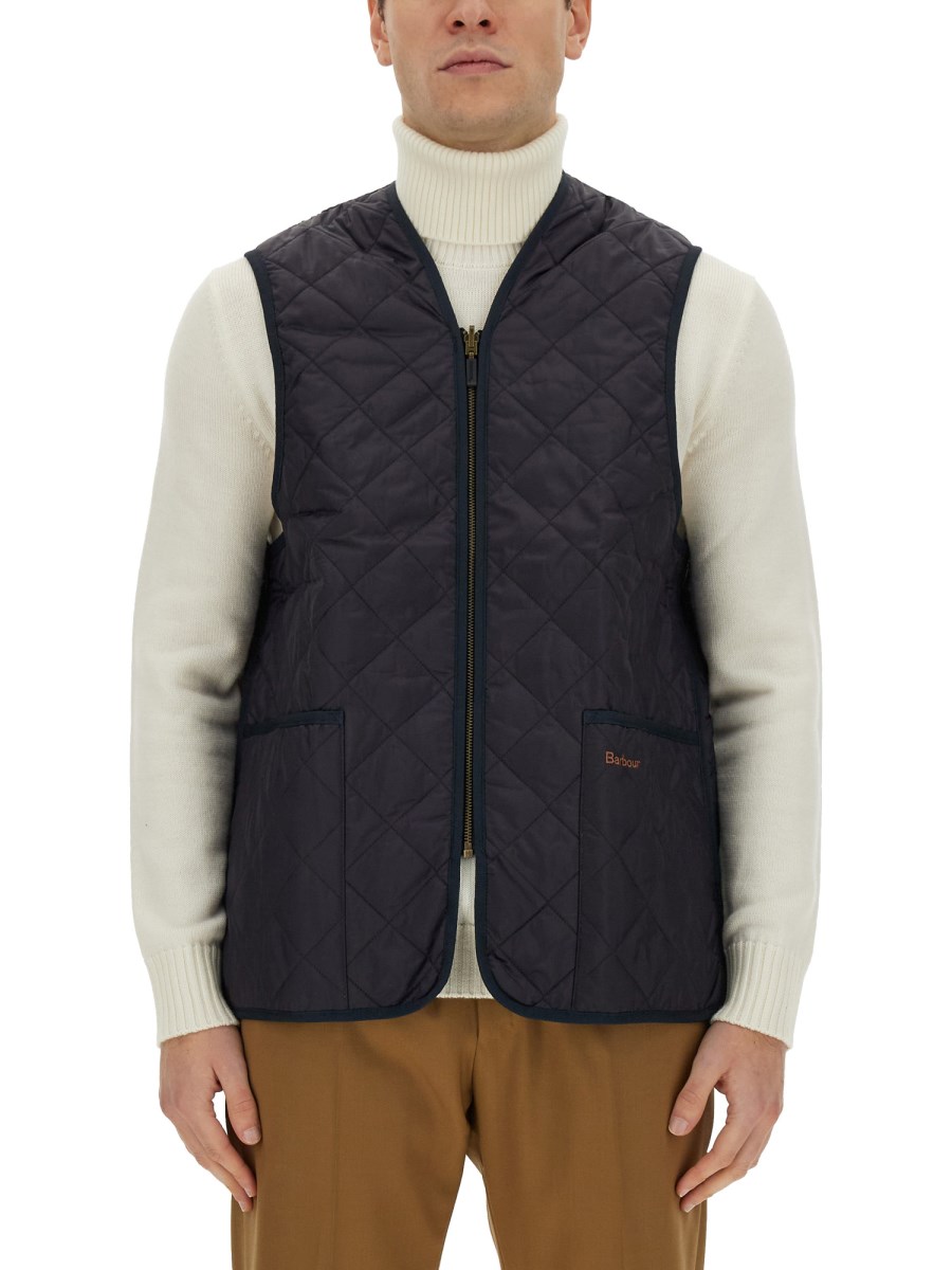 BARBOUR GILET TRAPUNTATO CON ZIP