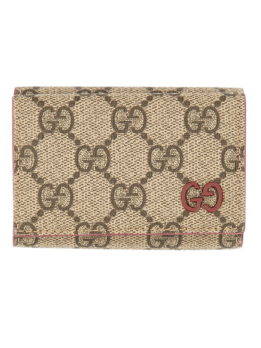 GUCCI PORTAFOGLIO IN TESSUTO GG CON LOGO