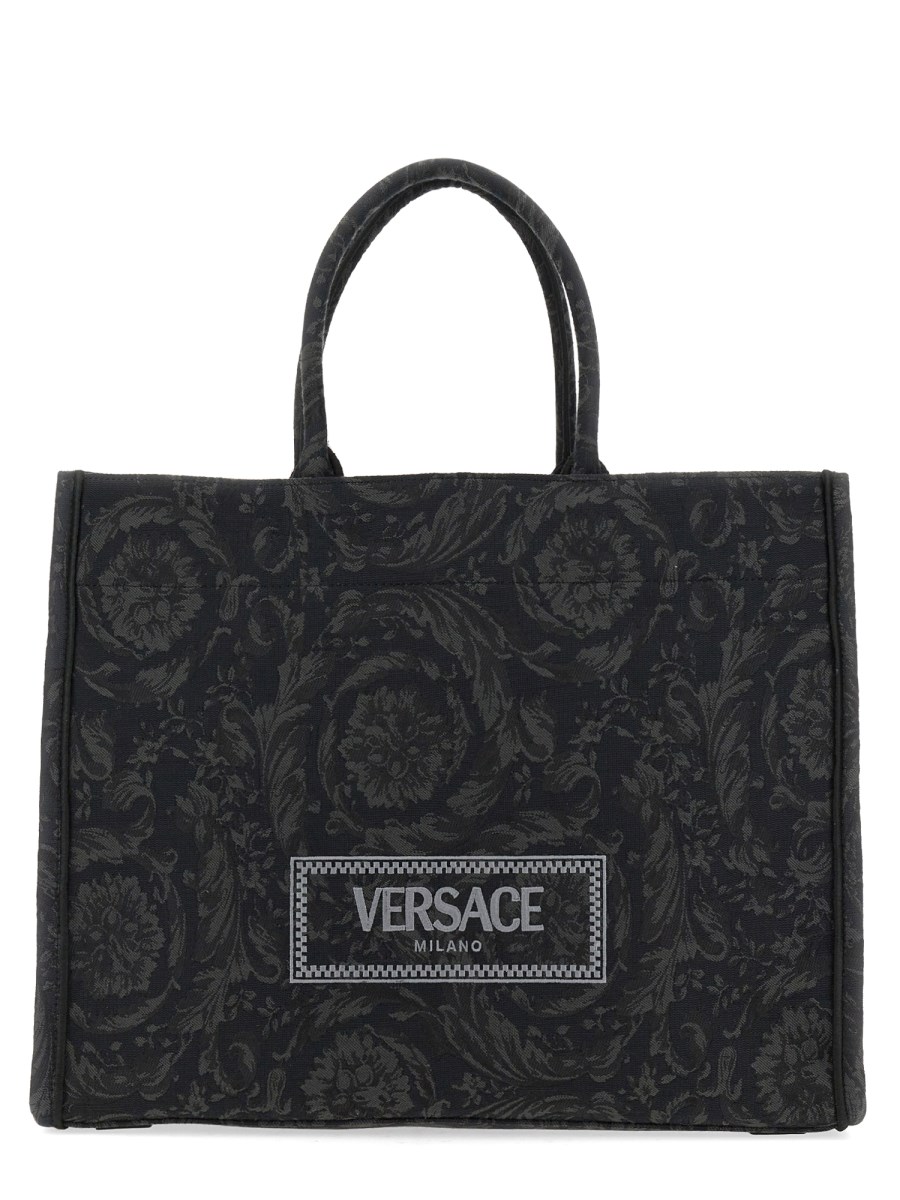 VERSACE BORSA SHOPPER GRANDE "ATHENA BAROCCO" IN JACQUARD