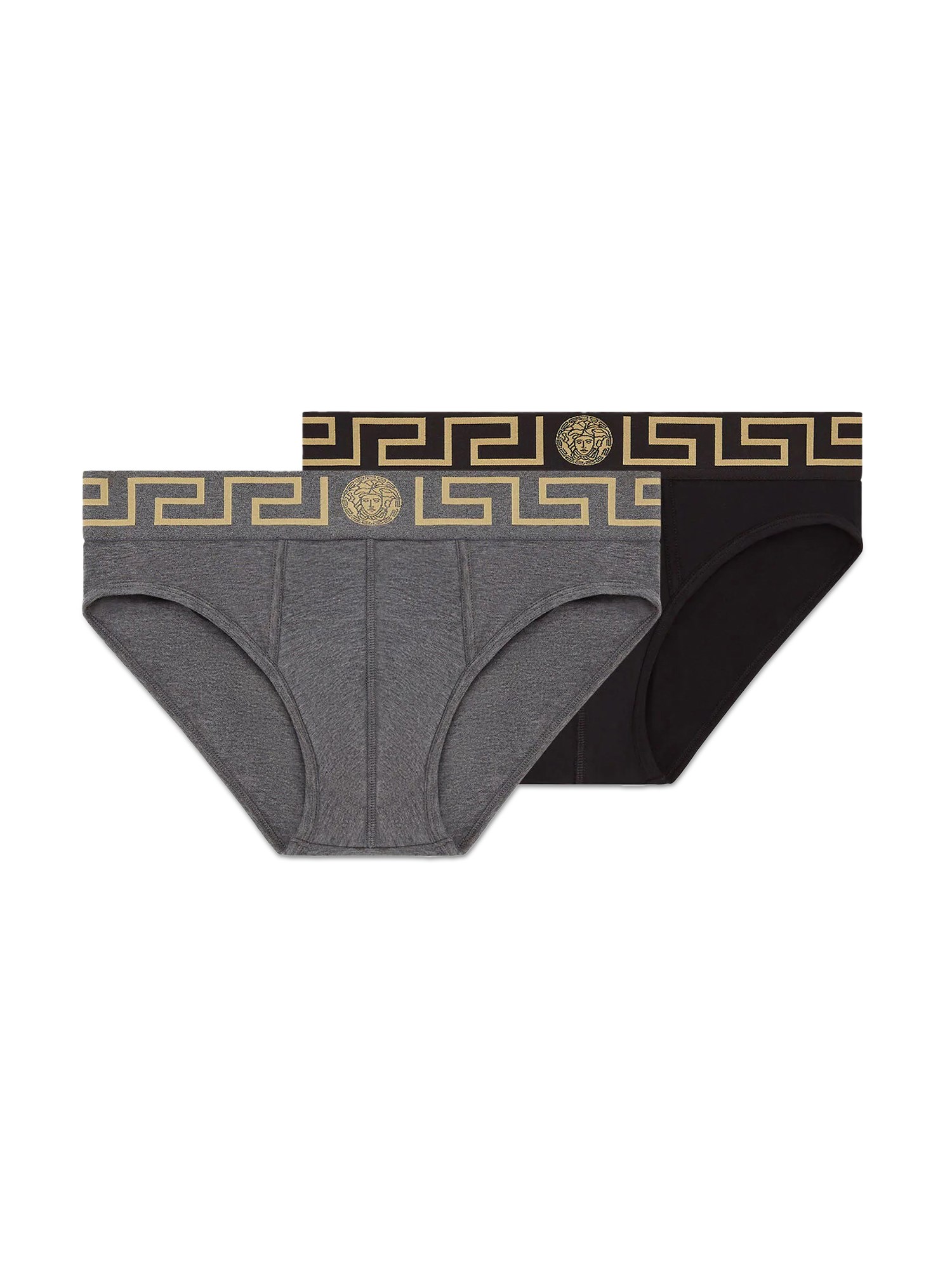 versace pack of two panties with greek border