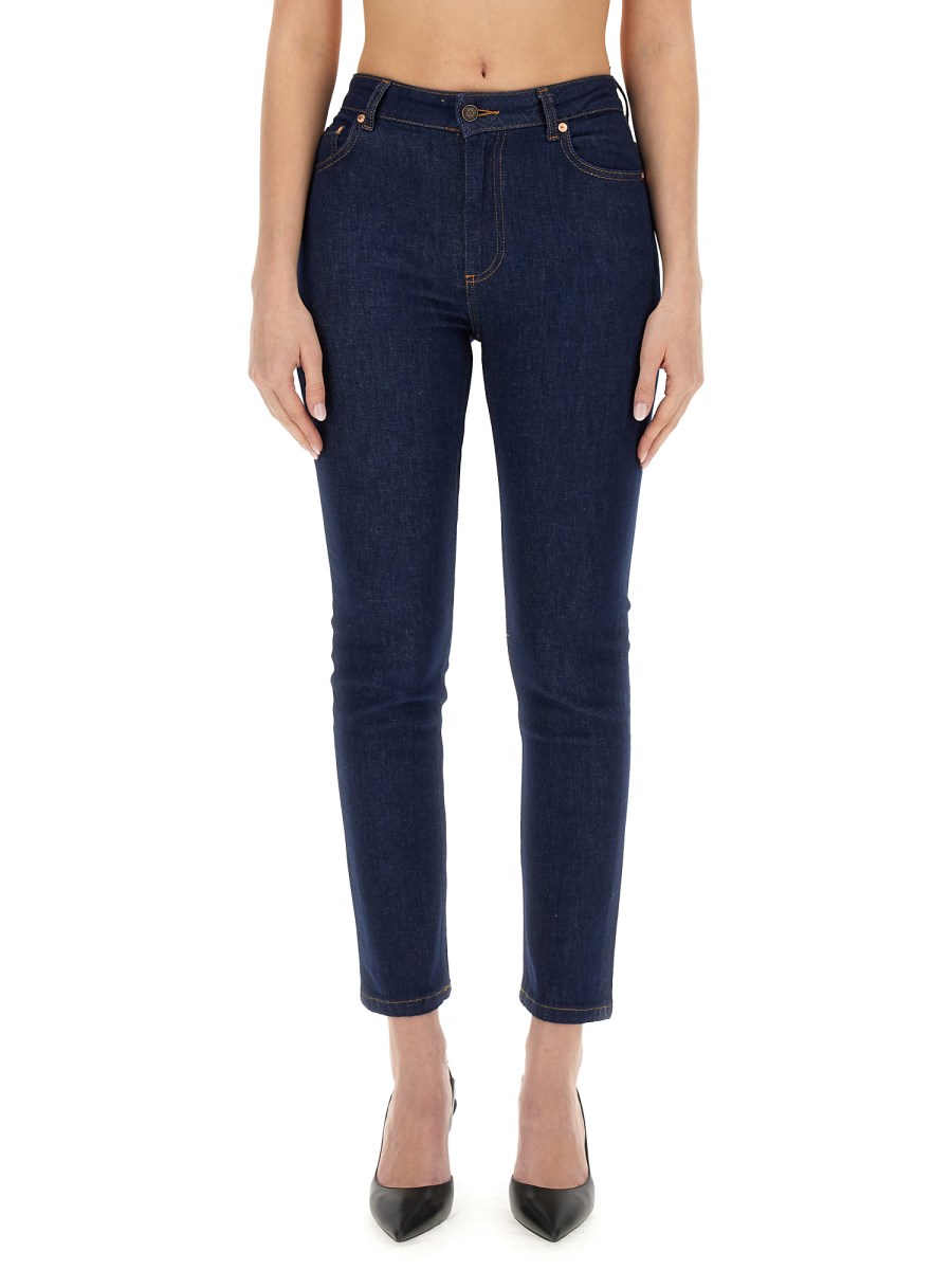 MOSCHINO JEANS PANTALONE SLIM FIT IN DENIM