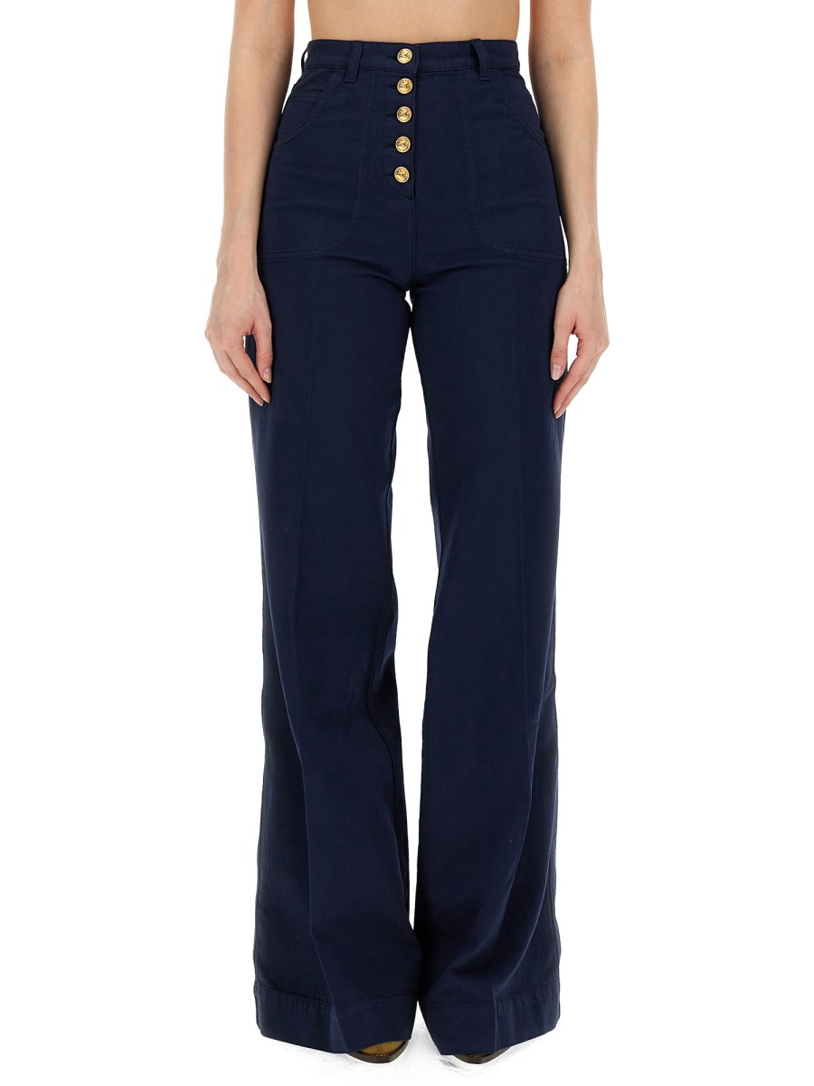 ETRO JEANS FLARE FIT CON BOTTONI PEGASO