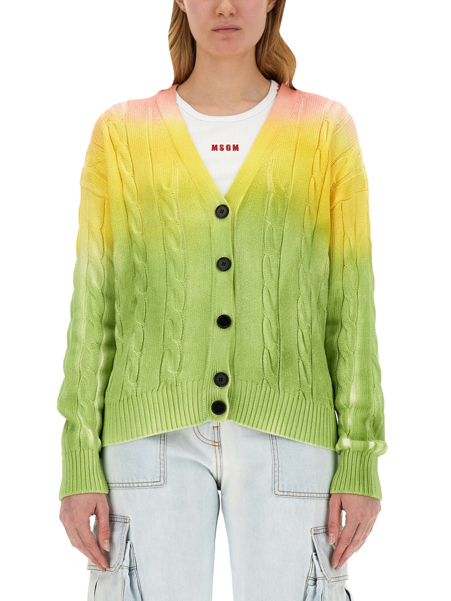 MSGM CARDIGAN DEGRADE