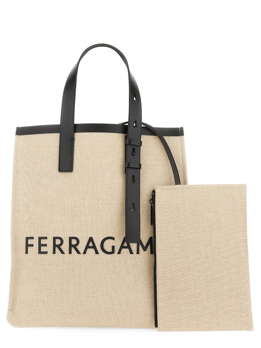 BORSA TOTE CON LOGO 