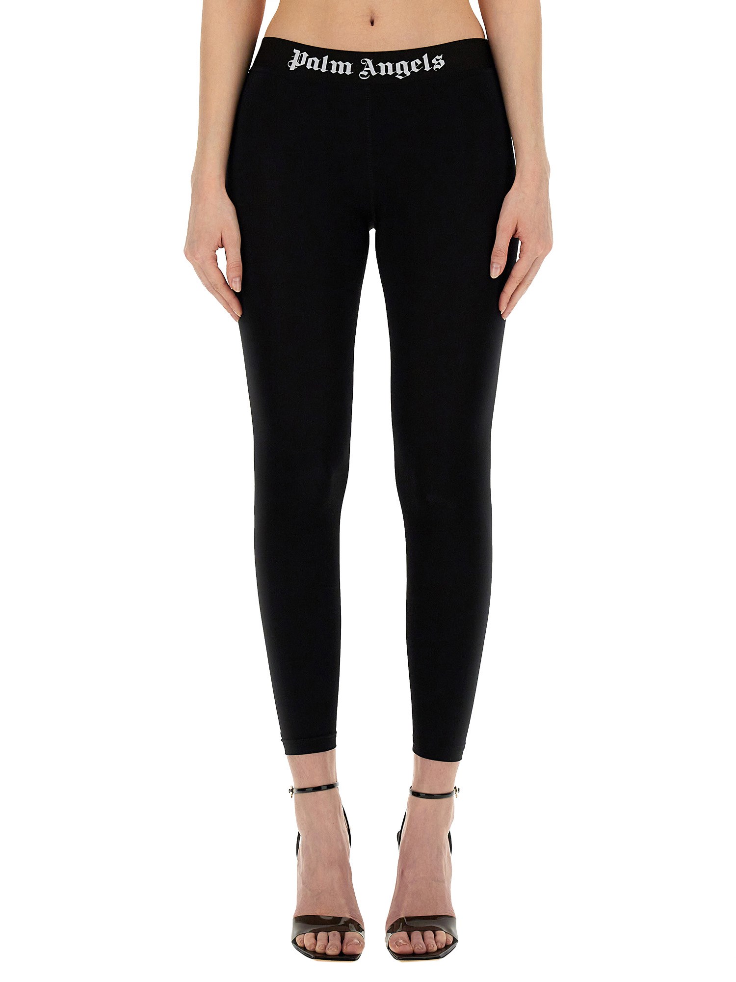 palm angels leggings with logo