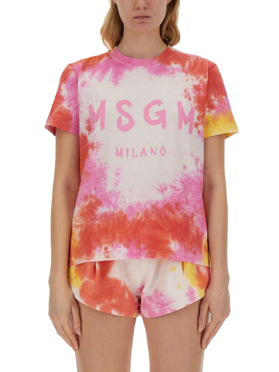 MSGM T-SHIRT TIE-DYE