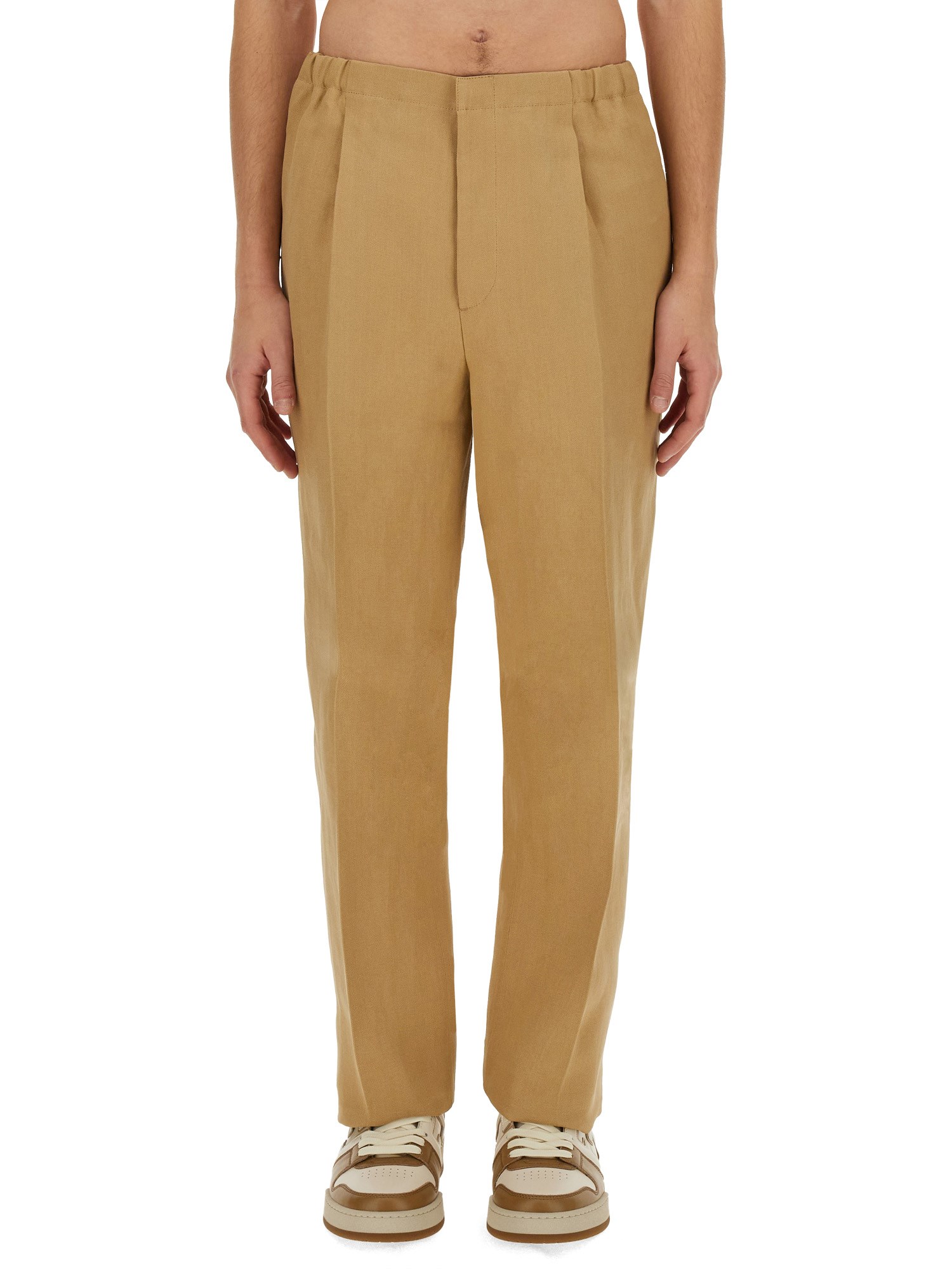 Fendi Trousers In Brown