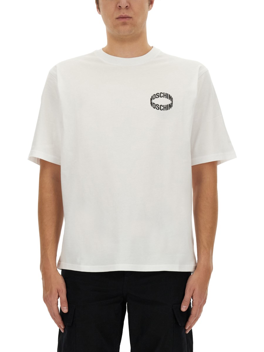 MOSCHINO T-SHIRT IN COTONE CON LOGO