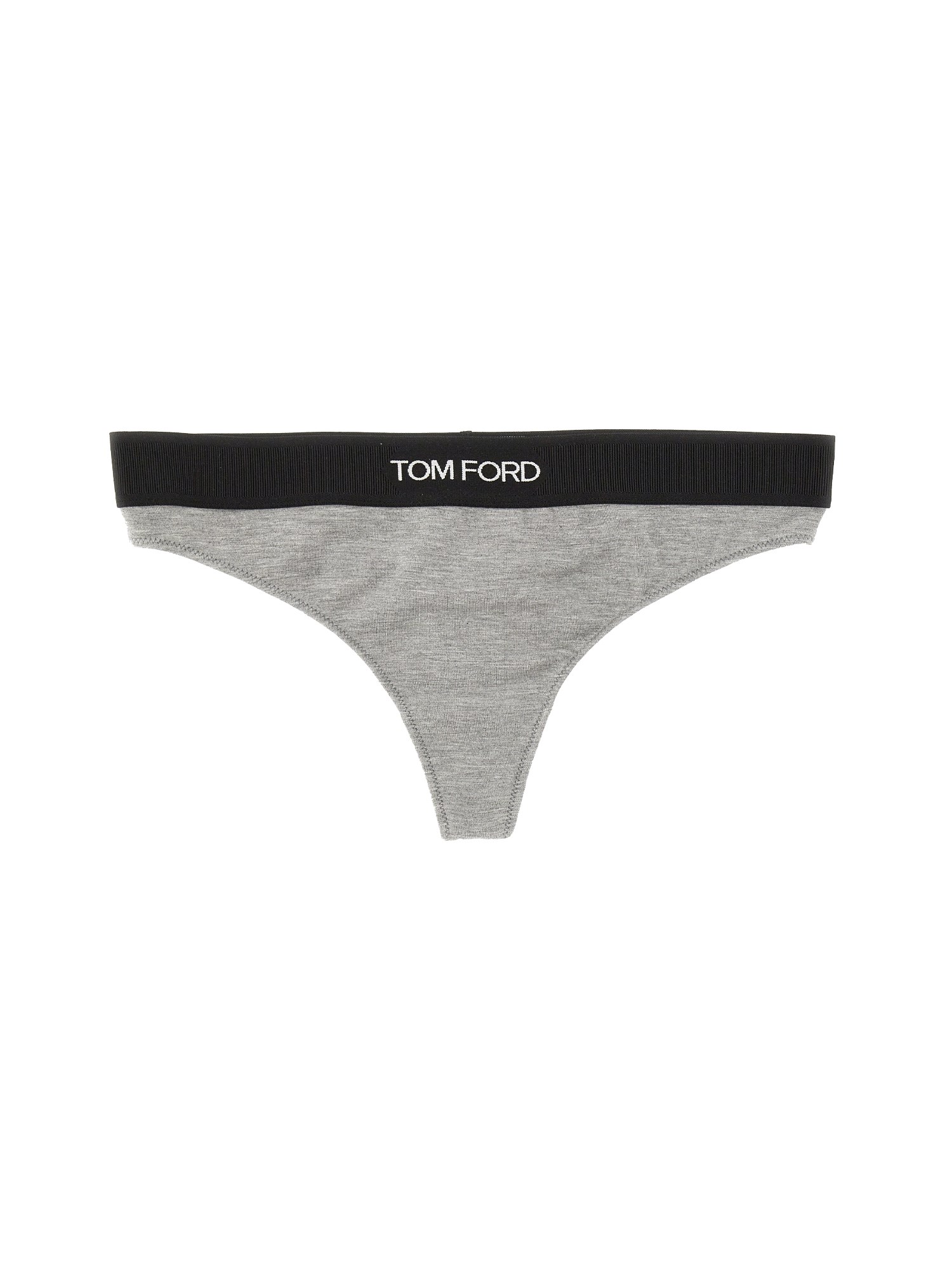 Tom Ford Gray Modal Signature Thong In Grey