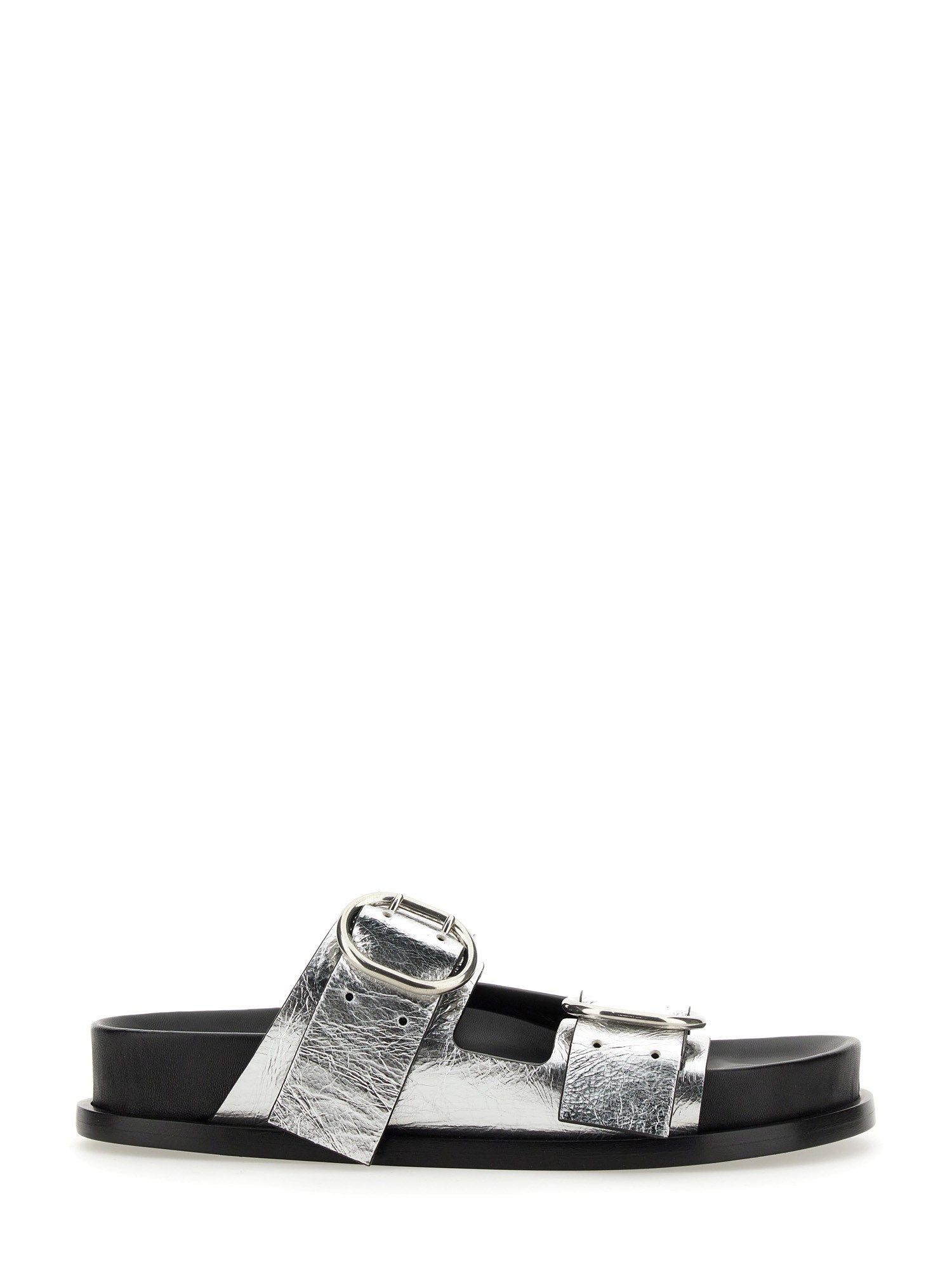 jil sander leather sandal with buckle