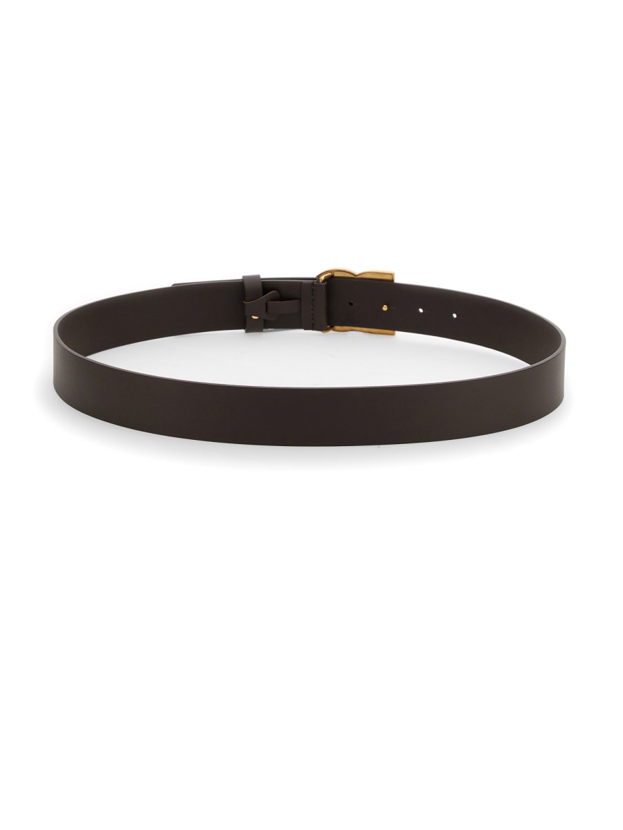ベルト DOLCE & GABBANA CINTURA IN PELLE CON FIBBIA LOGO DOLCE & GABBANA - CINTURA IN PELLE CON FIBBIA DG INCROCIATO