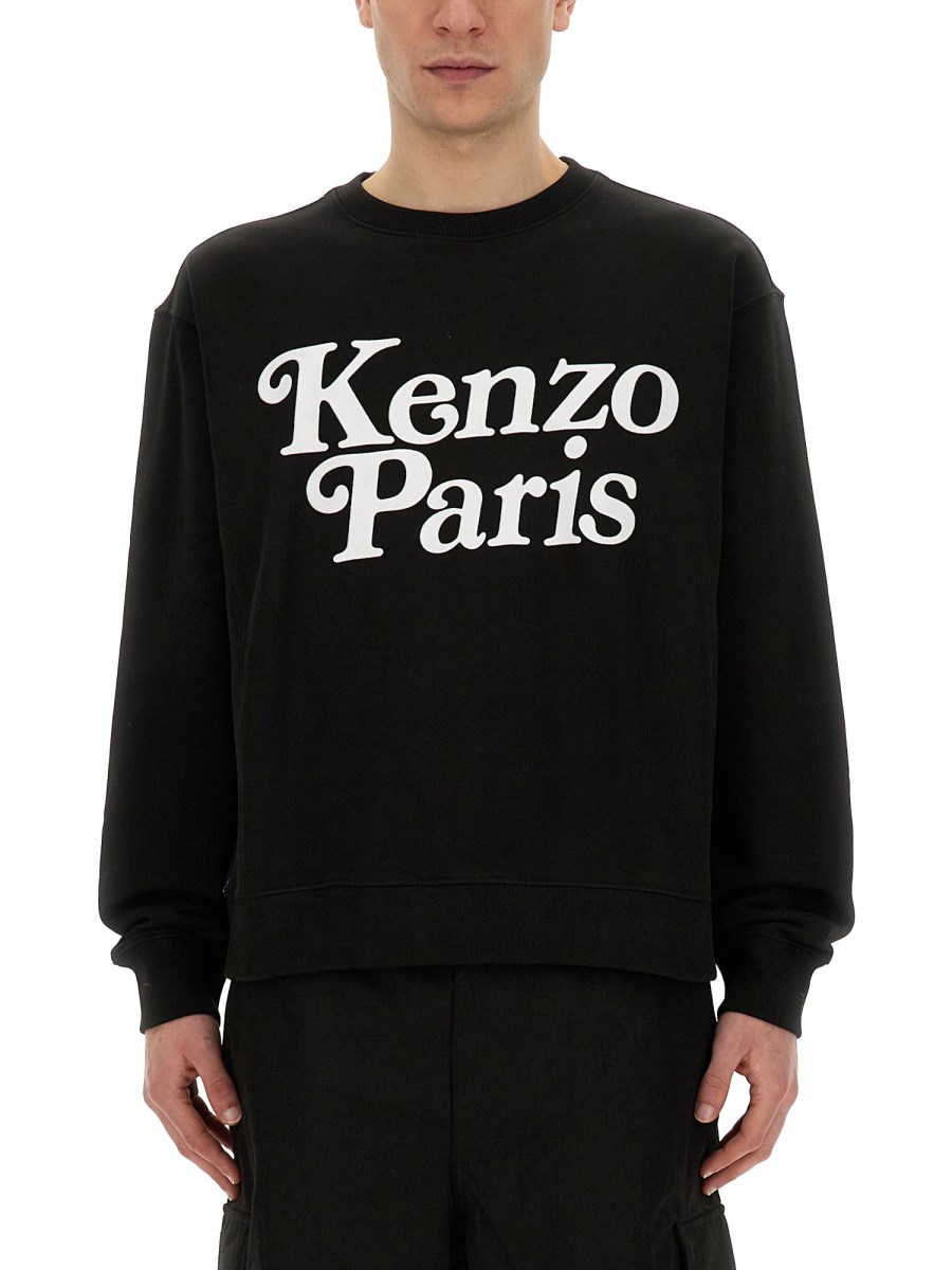 Felpa kenzo grigia e nera online