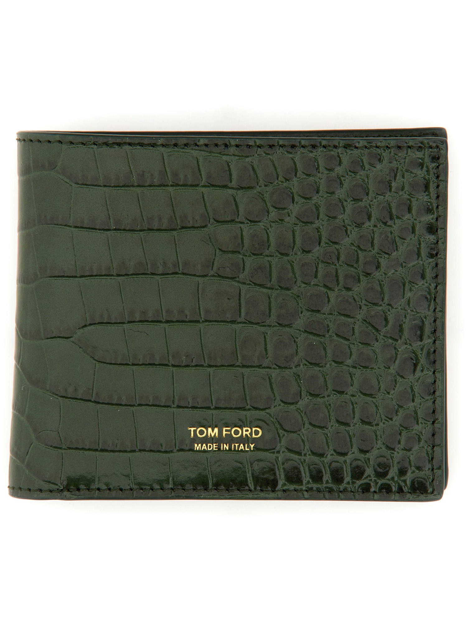 Shop Tom Ford Bifold Wallet In Green