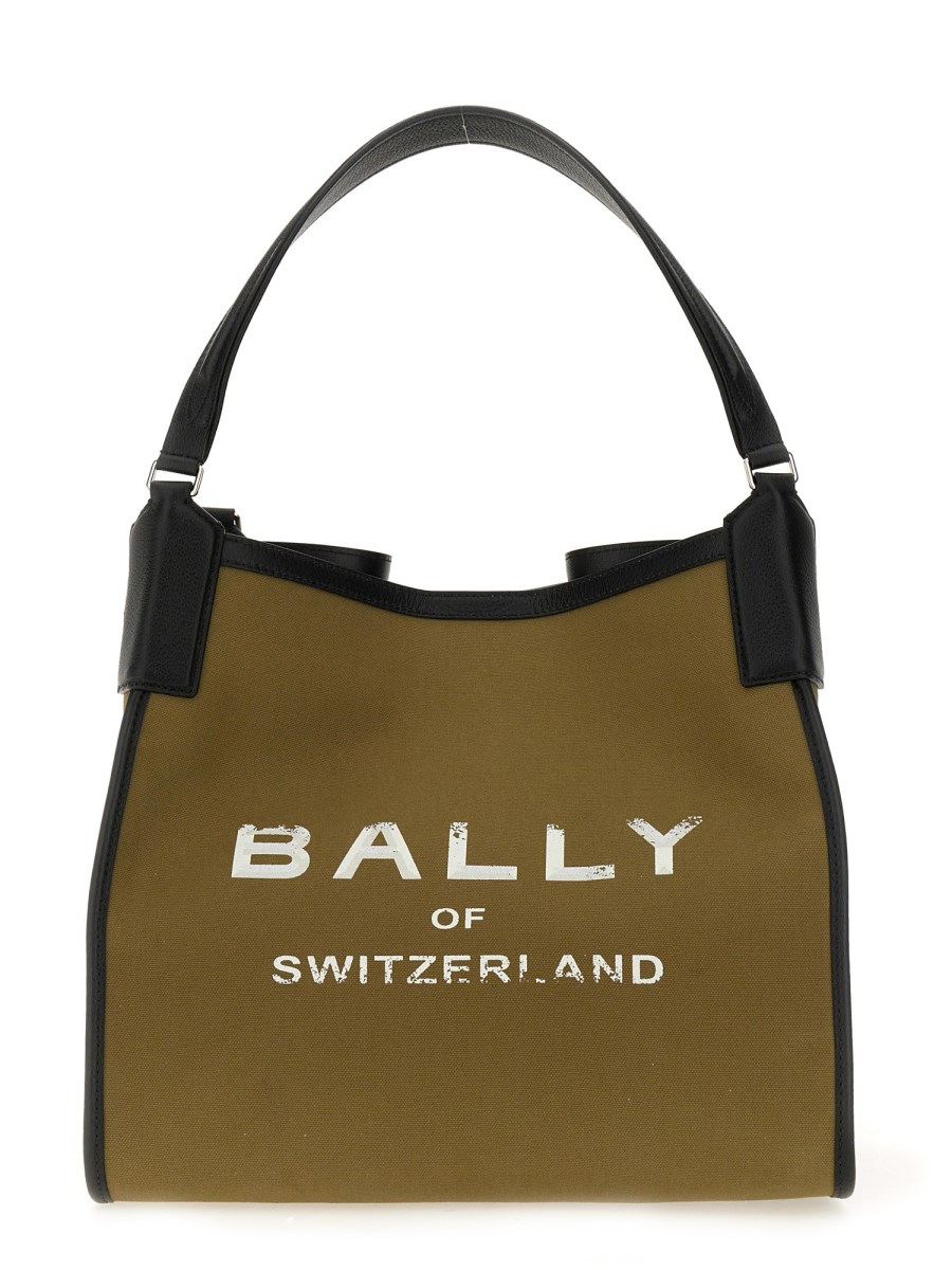 BALLY BORSA SHOPPING ARKLE LARGE IN CANVAS E PELLE