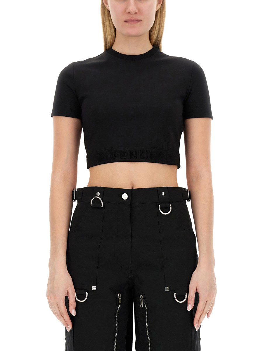 GIVENCHY CROP TOP CON LOGO