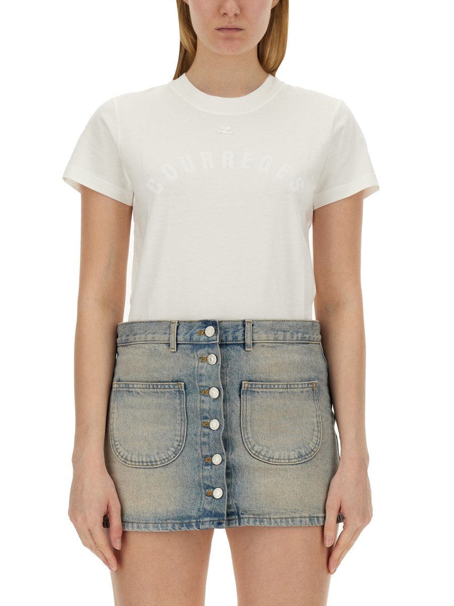 COURREGES T-SHIRT CON LOGO