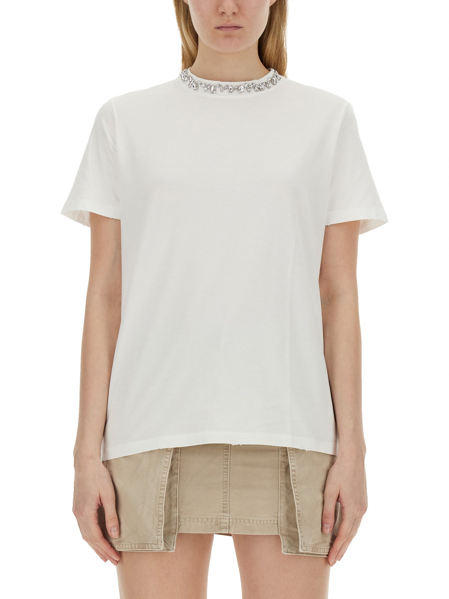Golden Goose Jersey T-shirt In White