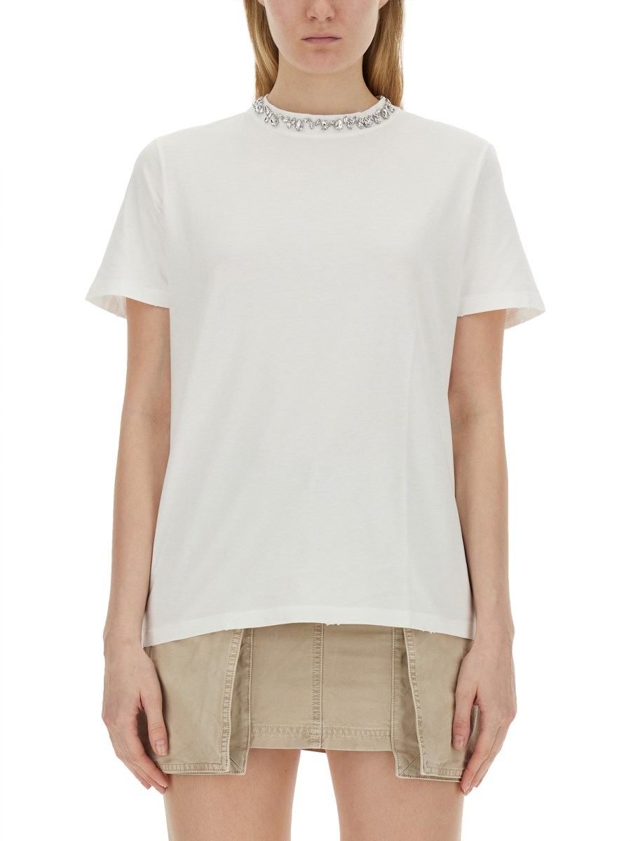 GOLDEN GOOSE T-SHIRT IN JERSEY DI COTONE