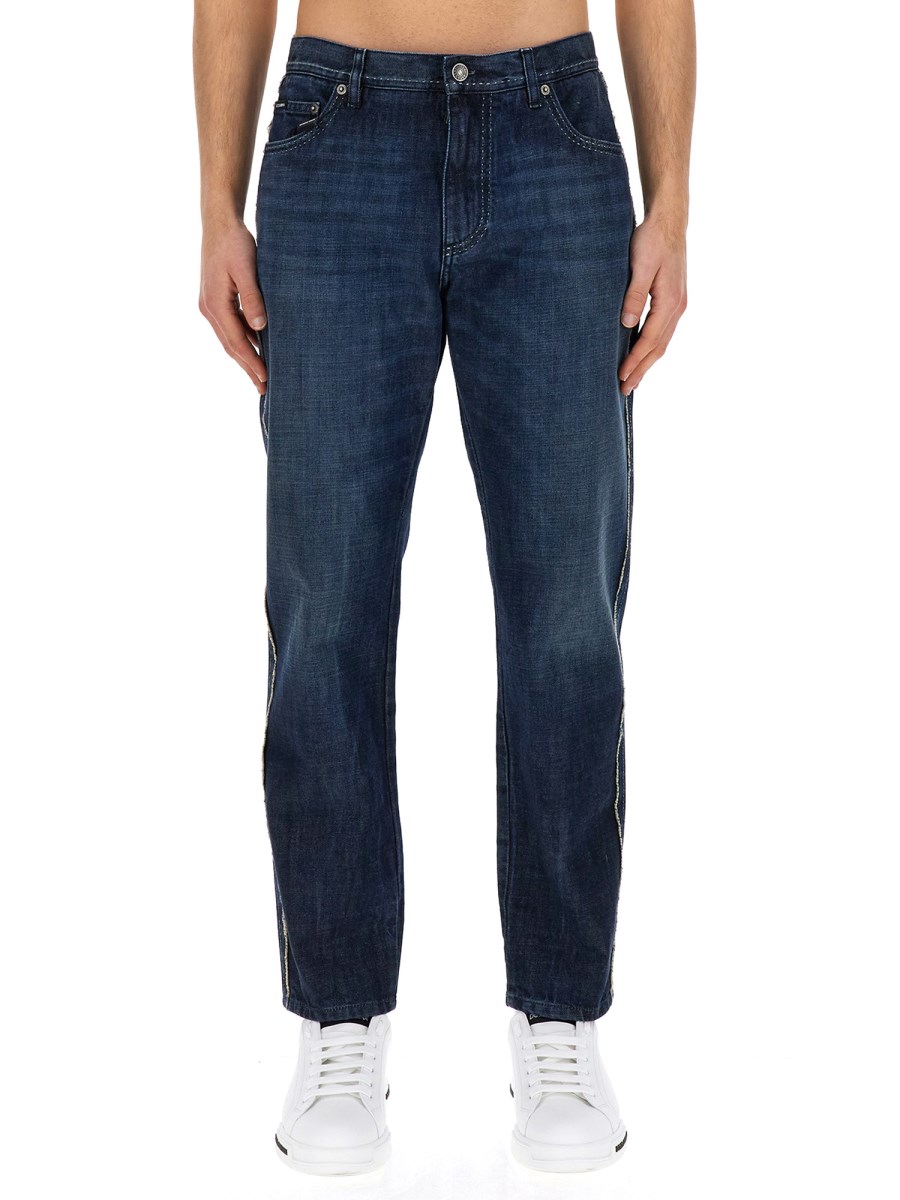 DOLCE & GABBANA JEANS LOOSE FIT IN DENIM DI COTONE