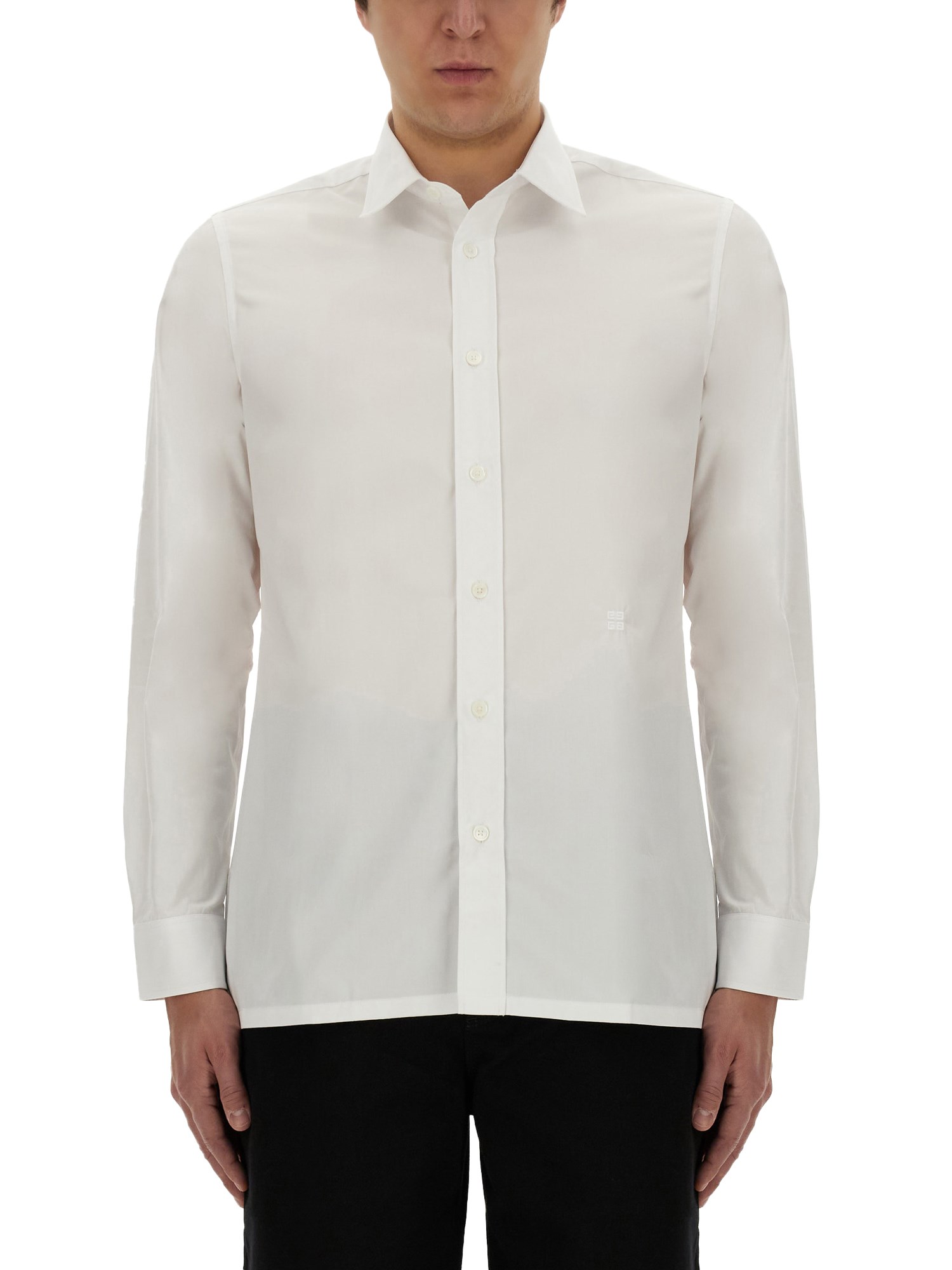 Shop Givenchy Classic Shirt In White