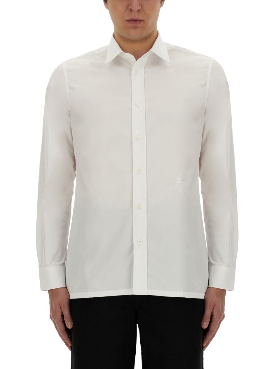 GIVENCHY CAMICIA CLASSICA IN POPELINE DI COTONE