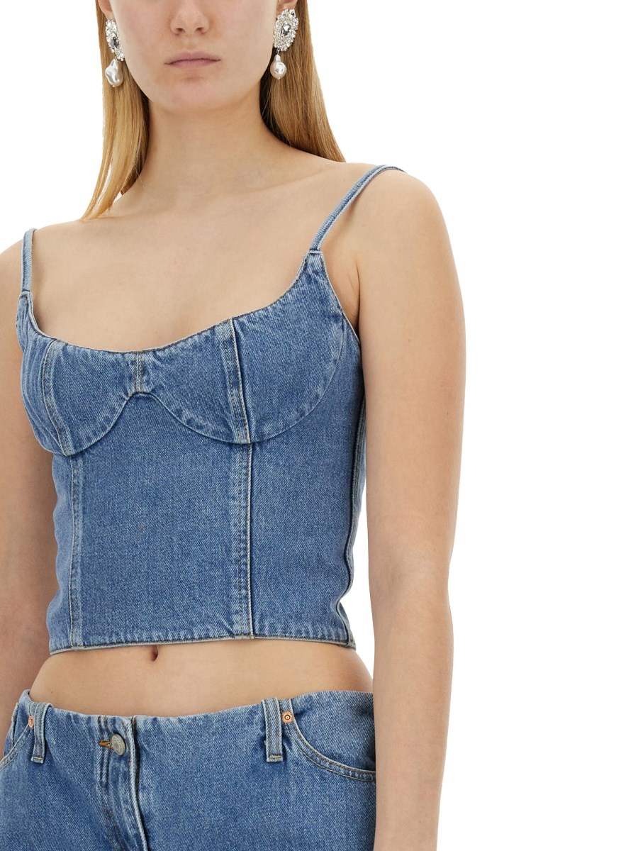 Denim corset in blue - Magda Butrym