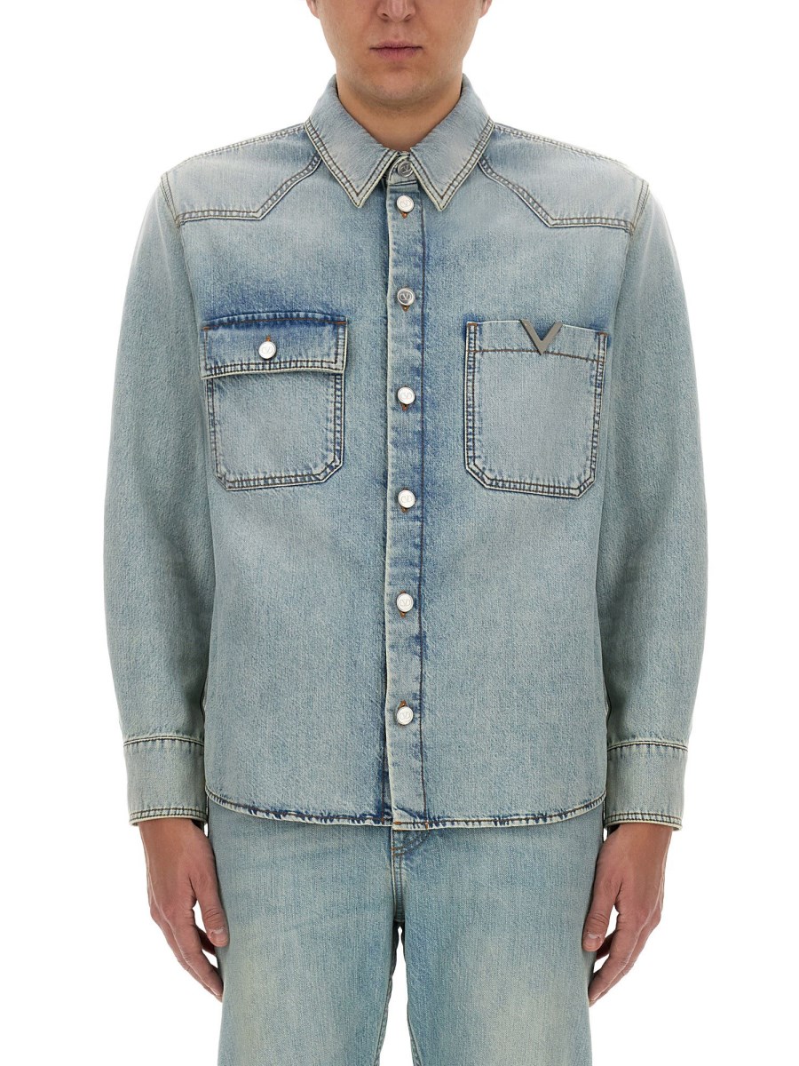 VALENTINO CAMICIA IN DENIM