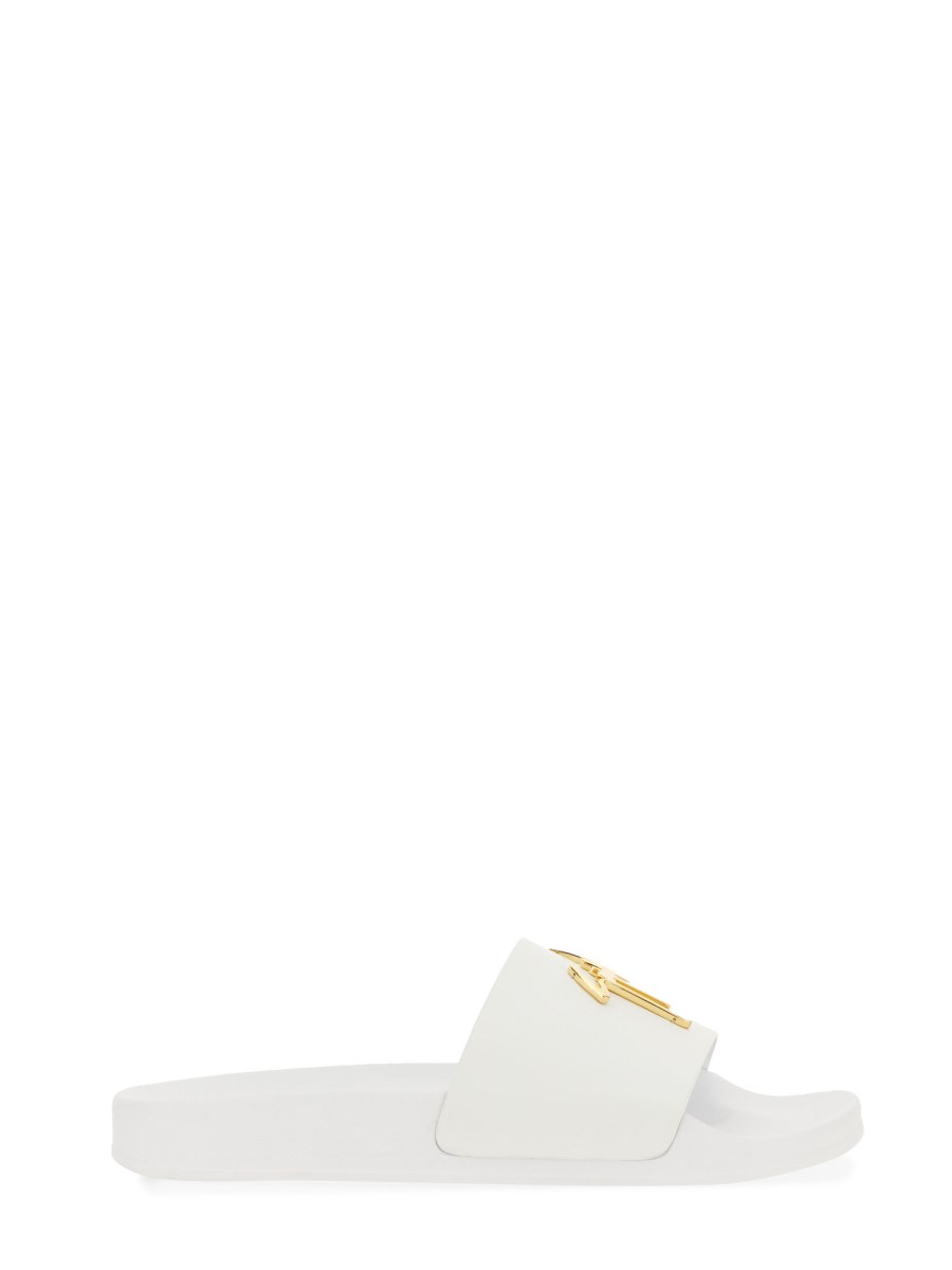 GIUSEPPE ZANOTTI SANDALO SLIDE BRETT CON LOGO