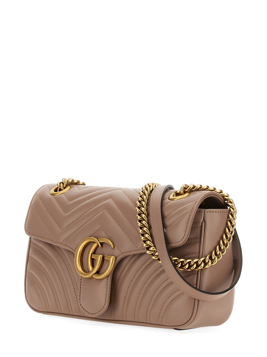 GUCCI - GG MARMONT SMALL LEATHER SHOULDER BAG - Eleonora Bonucci