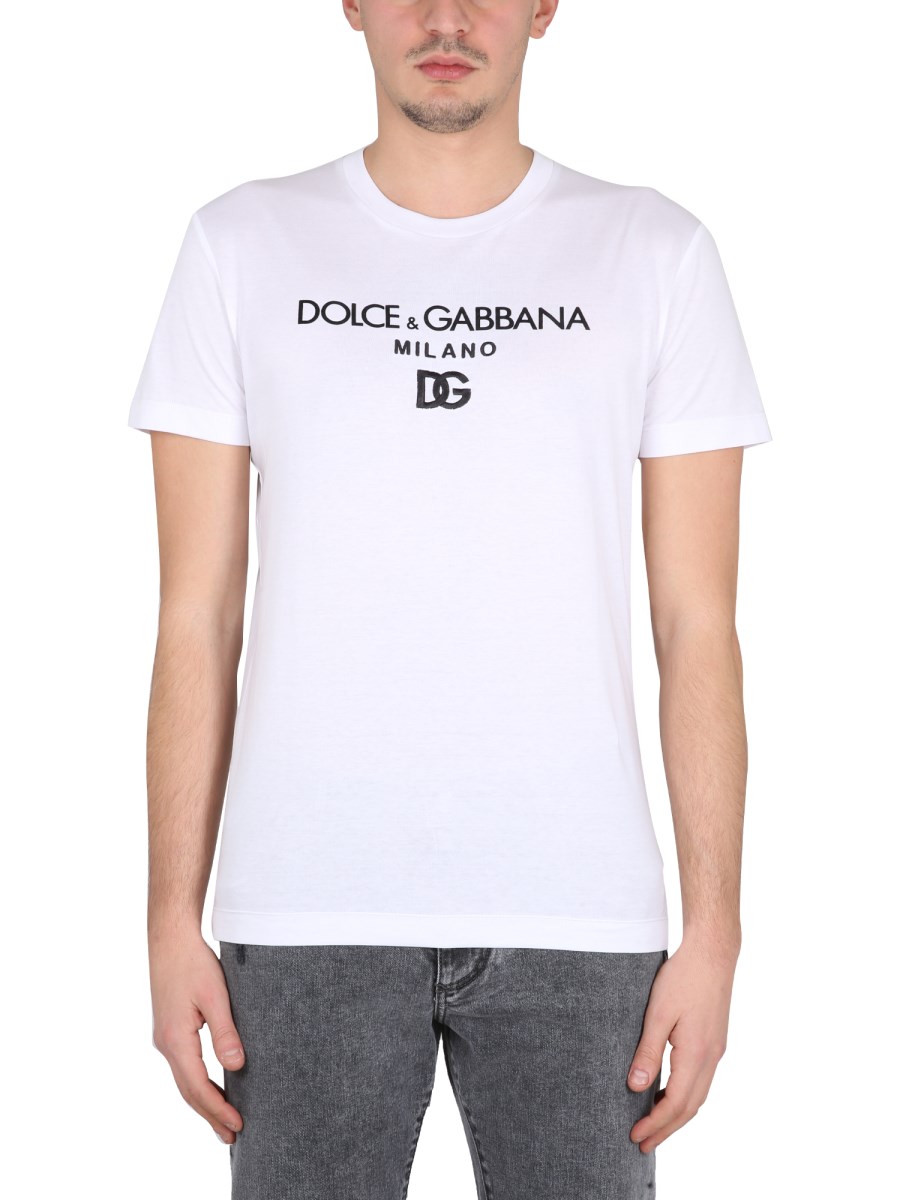 T shirt bianca 2025 dolce e gabbana