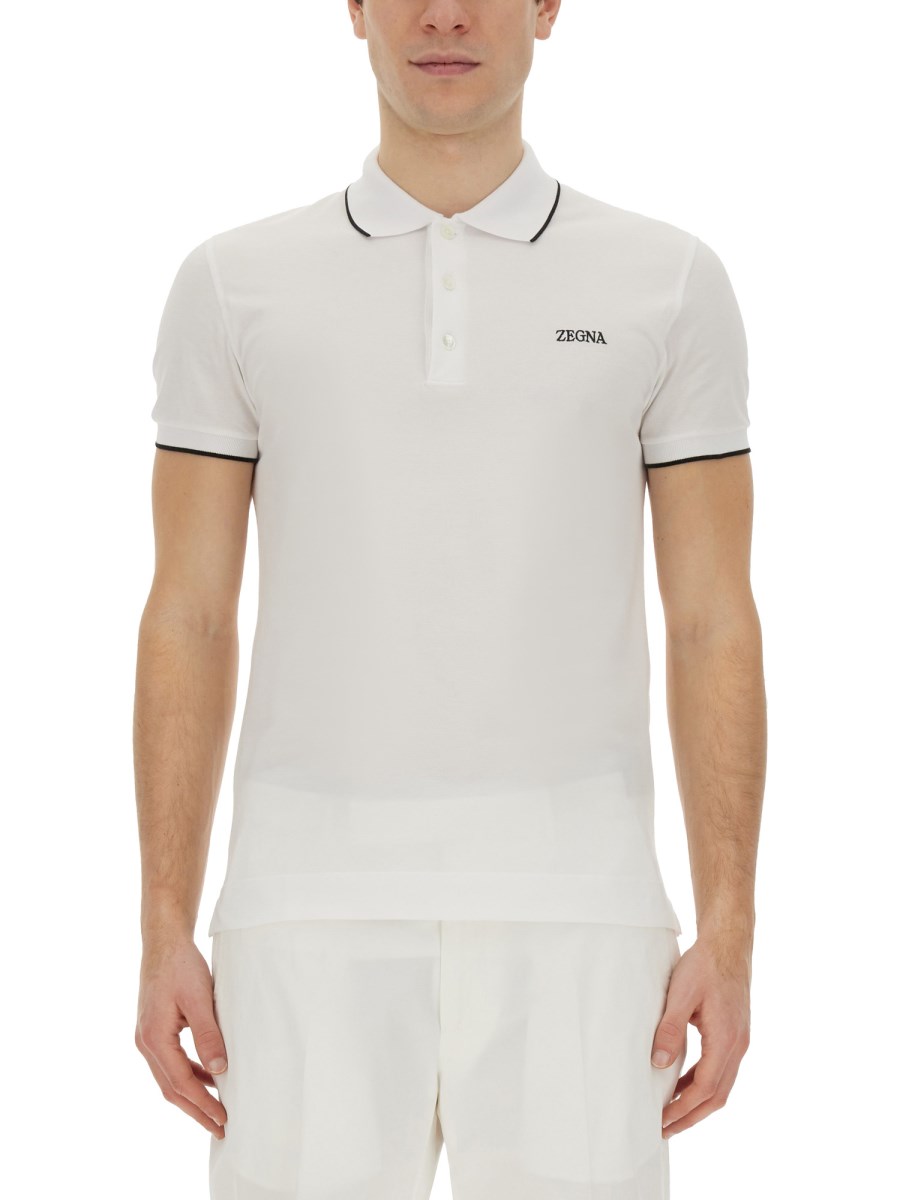 ZEGNA POLO CON LOGO