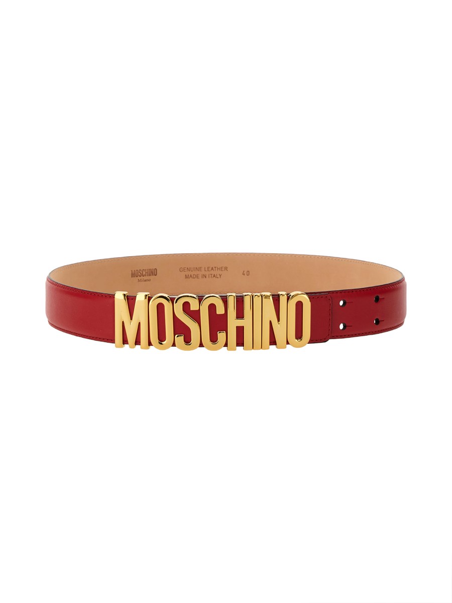 Moschino shop belt red