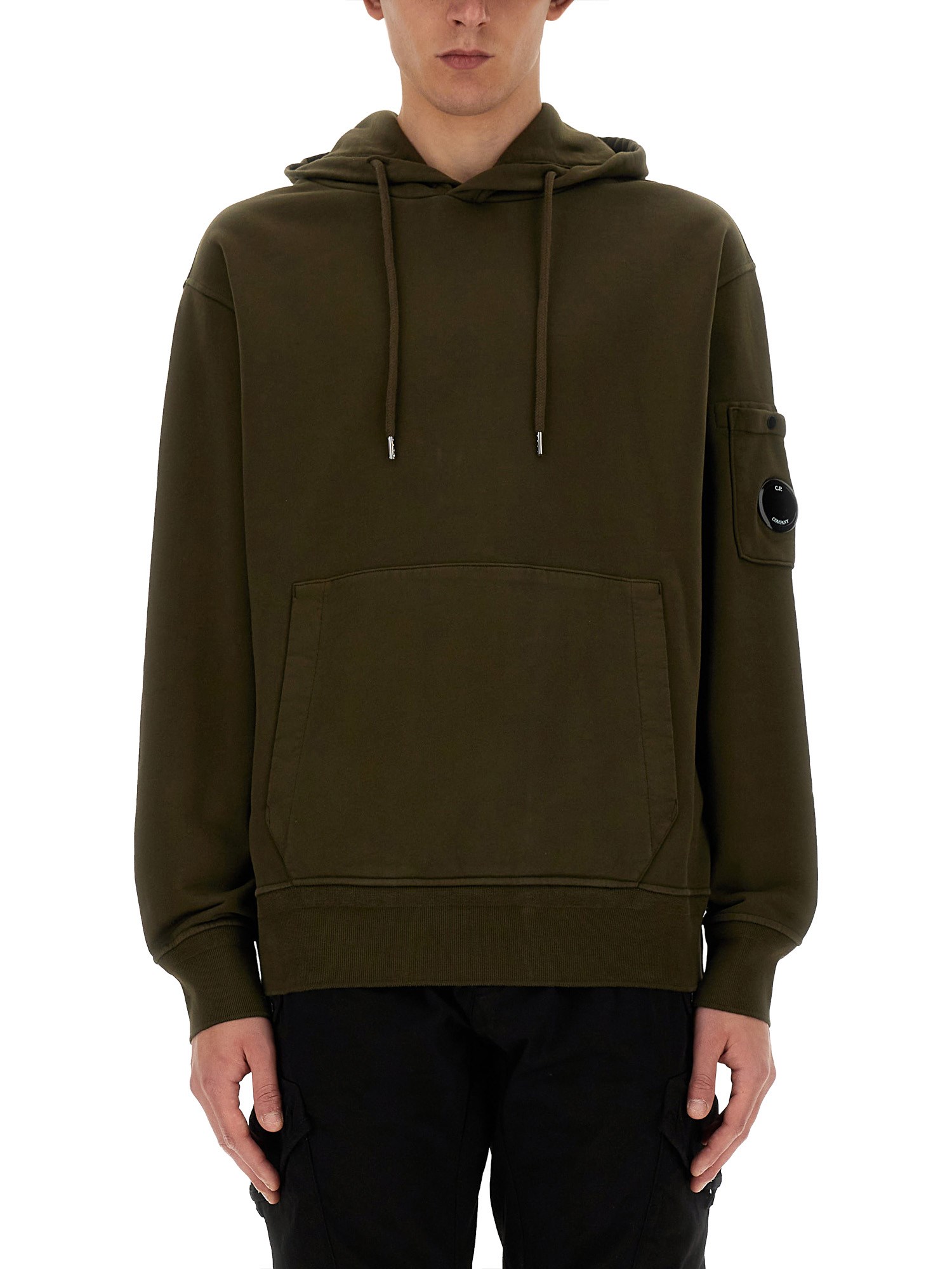 Shop C.p. Company Hoodie In Green