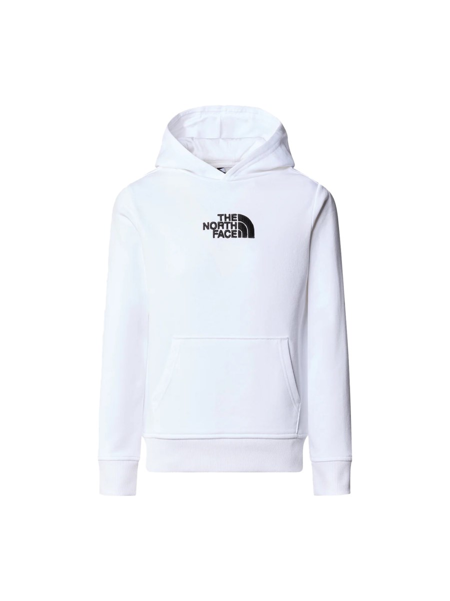 b drew peak light p/o hoodie tnf white