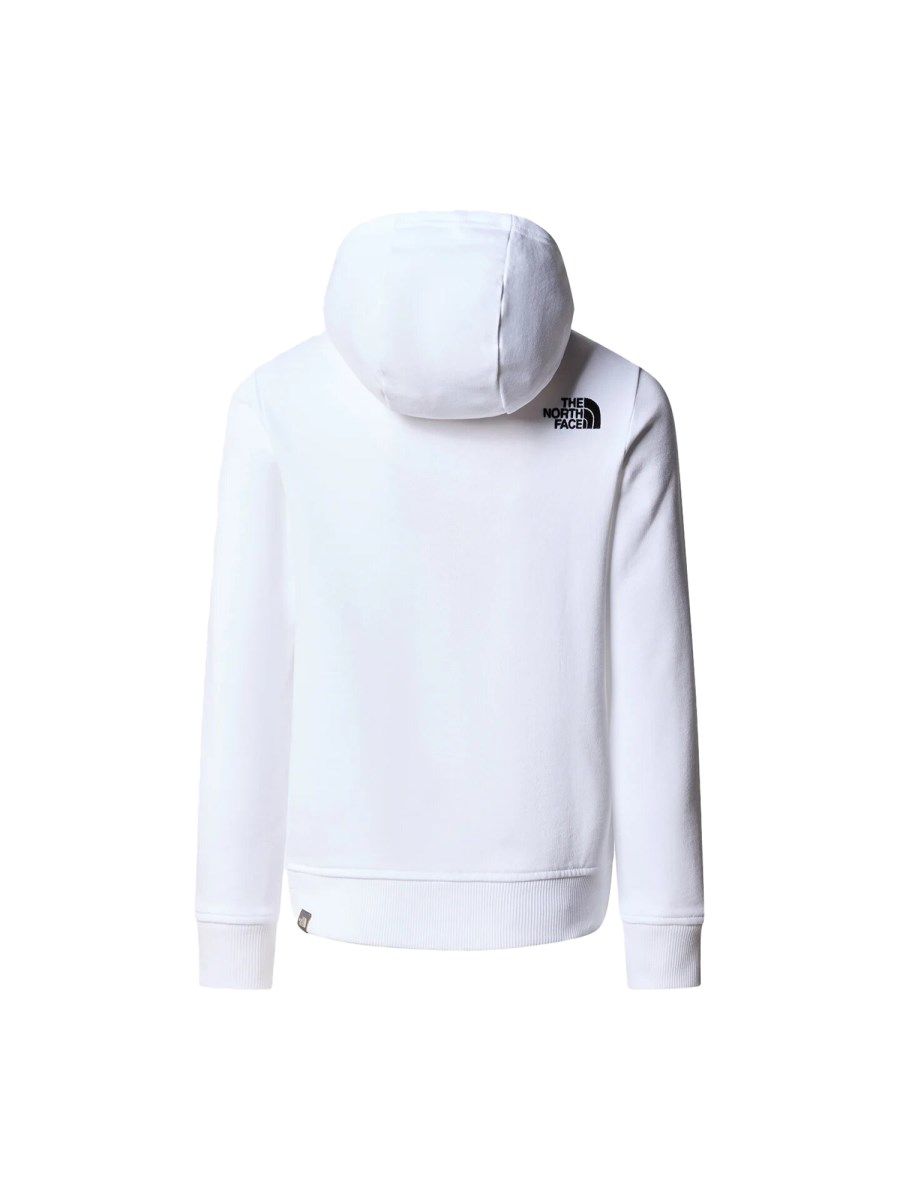 b drew peak light p/o hoodie tnf white