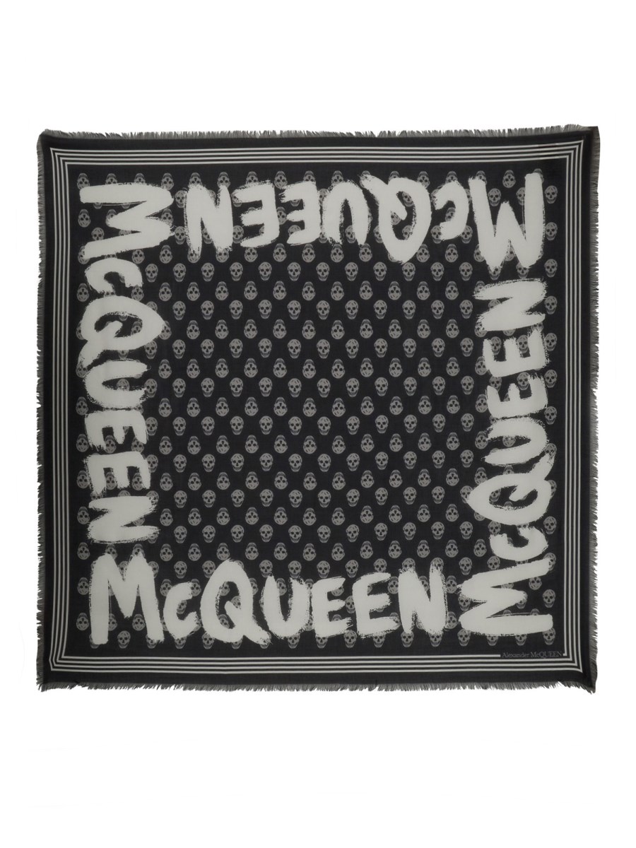 ALEXANDER McQUEEN FOULARD GRAFFITI BIKER