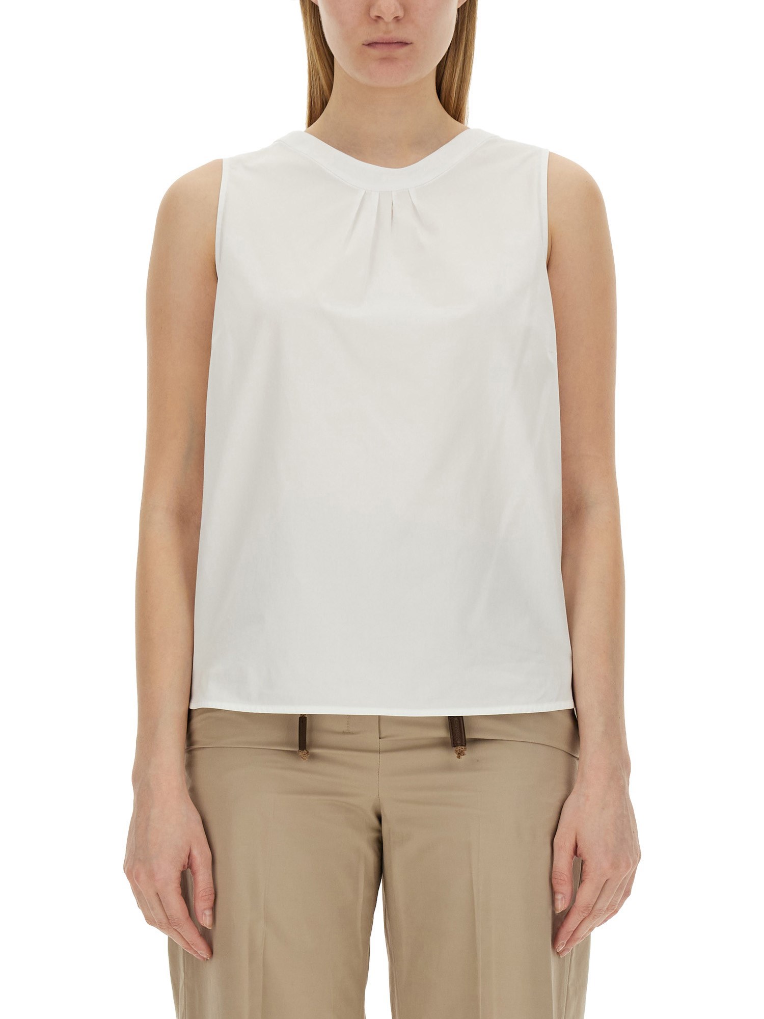 Shop 's Max Mara T-shirt "ofelia" In White