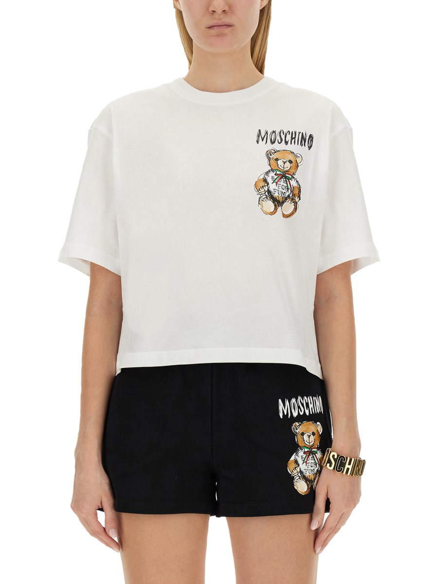 MOSCHINO - DRAWN TEDDY BEAR SWEATSHIRT - Eleonora Bonucci