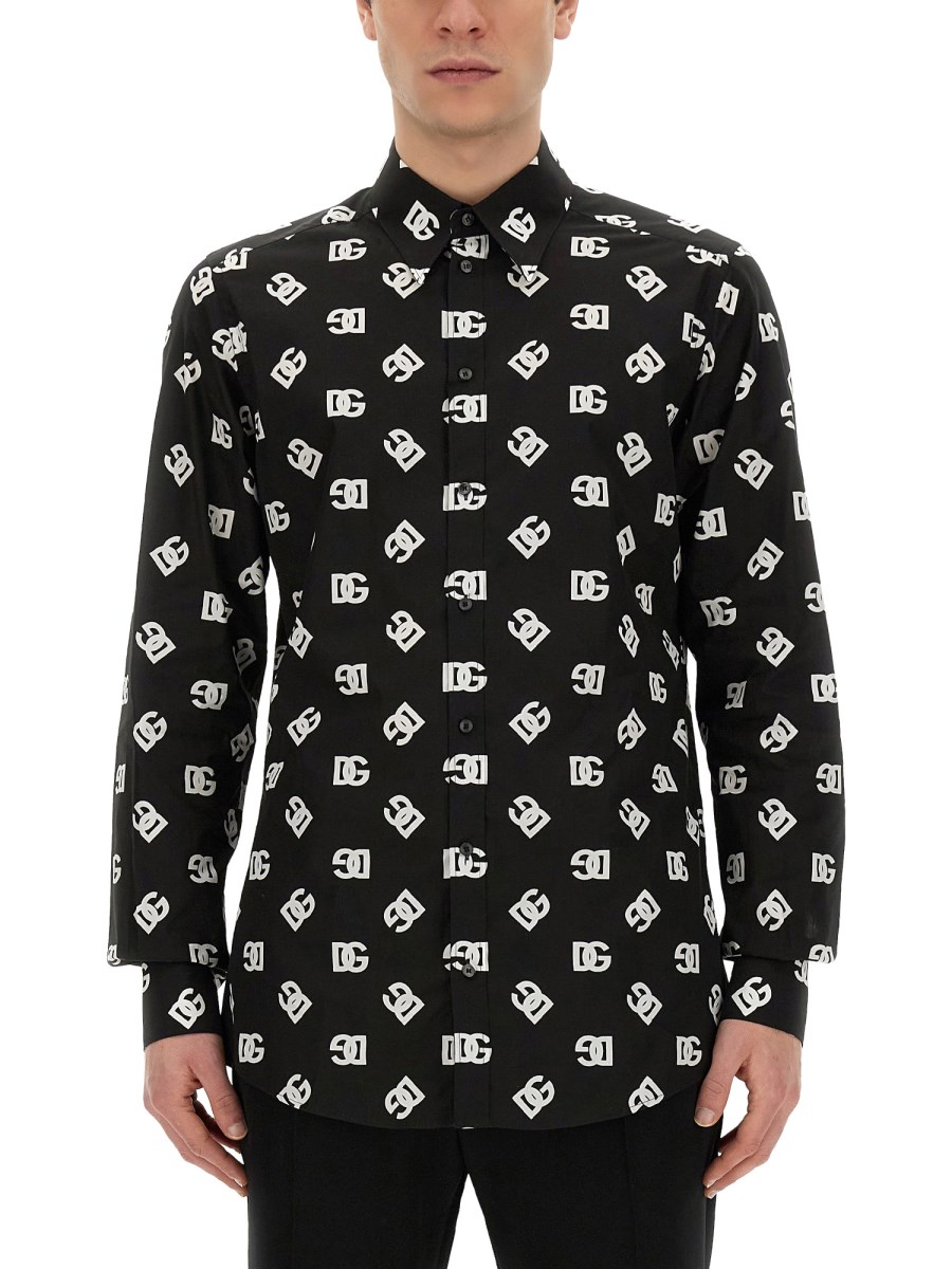 DOLCE & GABBANA CAMICIA DG ALL OVER