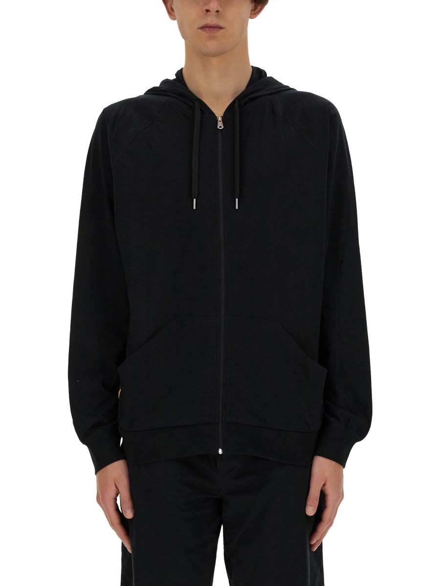 PAUL SMITH FELPA IN COTONE CON ZIP